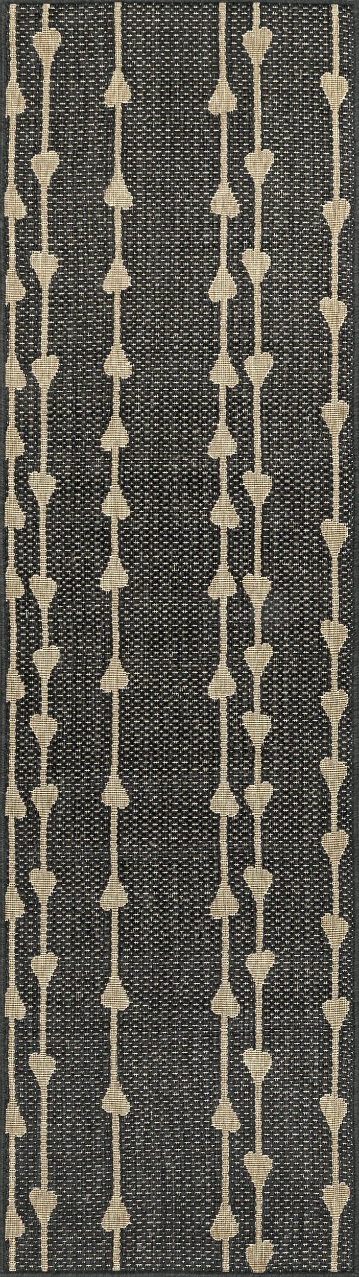 Raindrop Cascade Indoor/Outdoor Rug | Charcoal