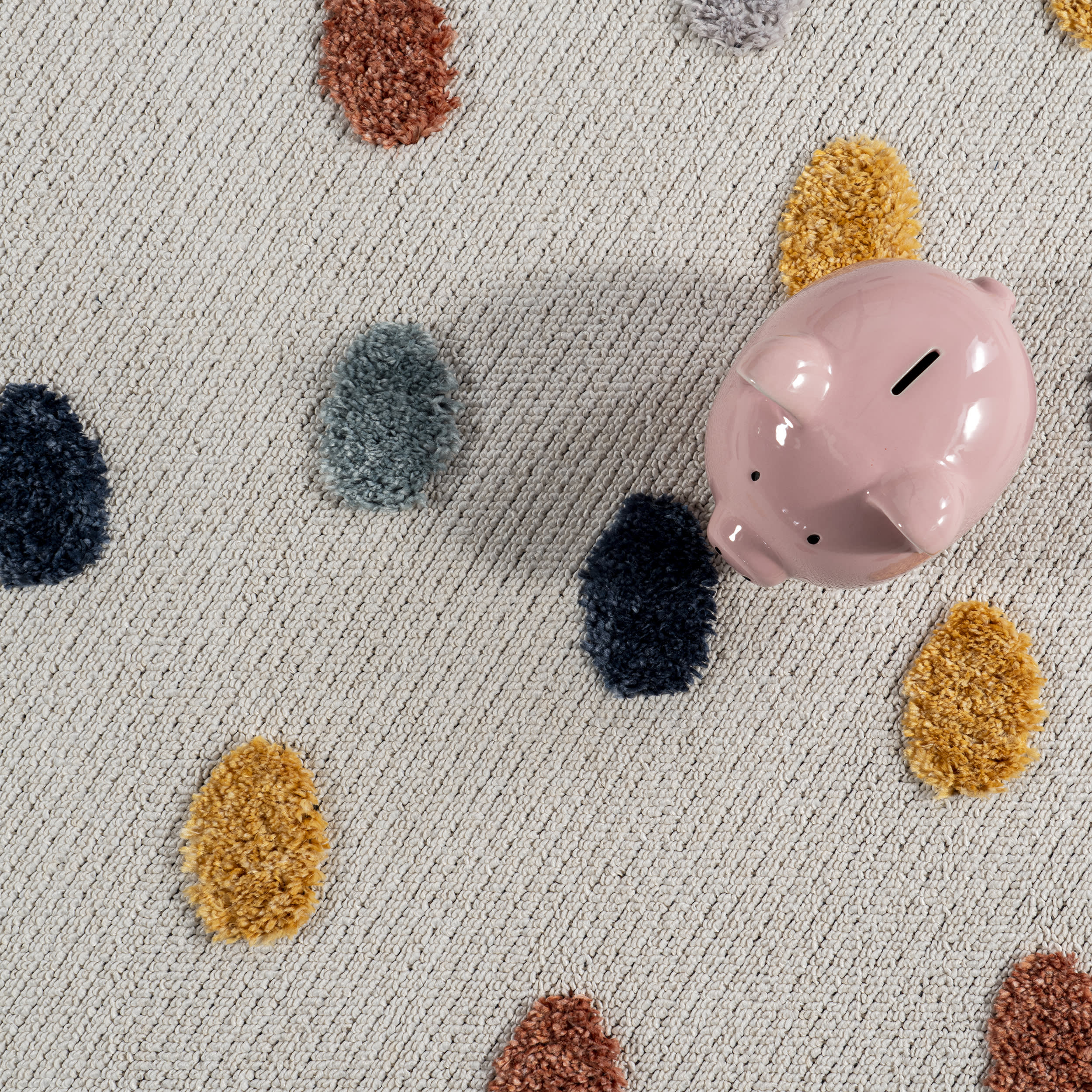 Rainey Cloud Tasseled Kids Rug | Off White - Image 6