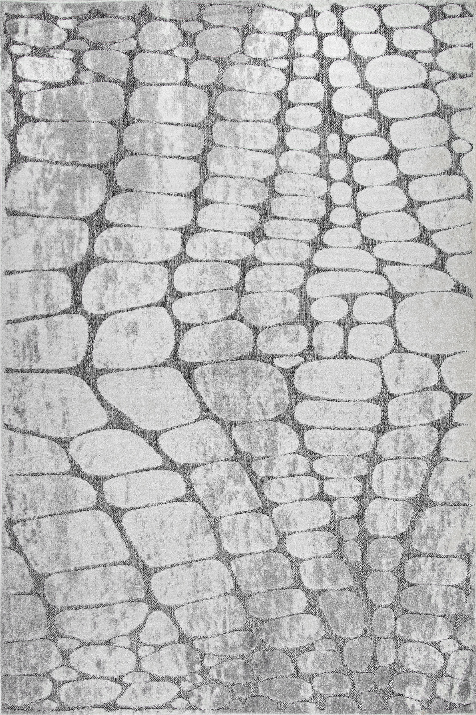 Raised Stoneway Indoor/Outdoor Rug | Grey