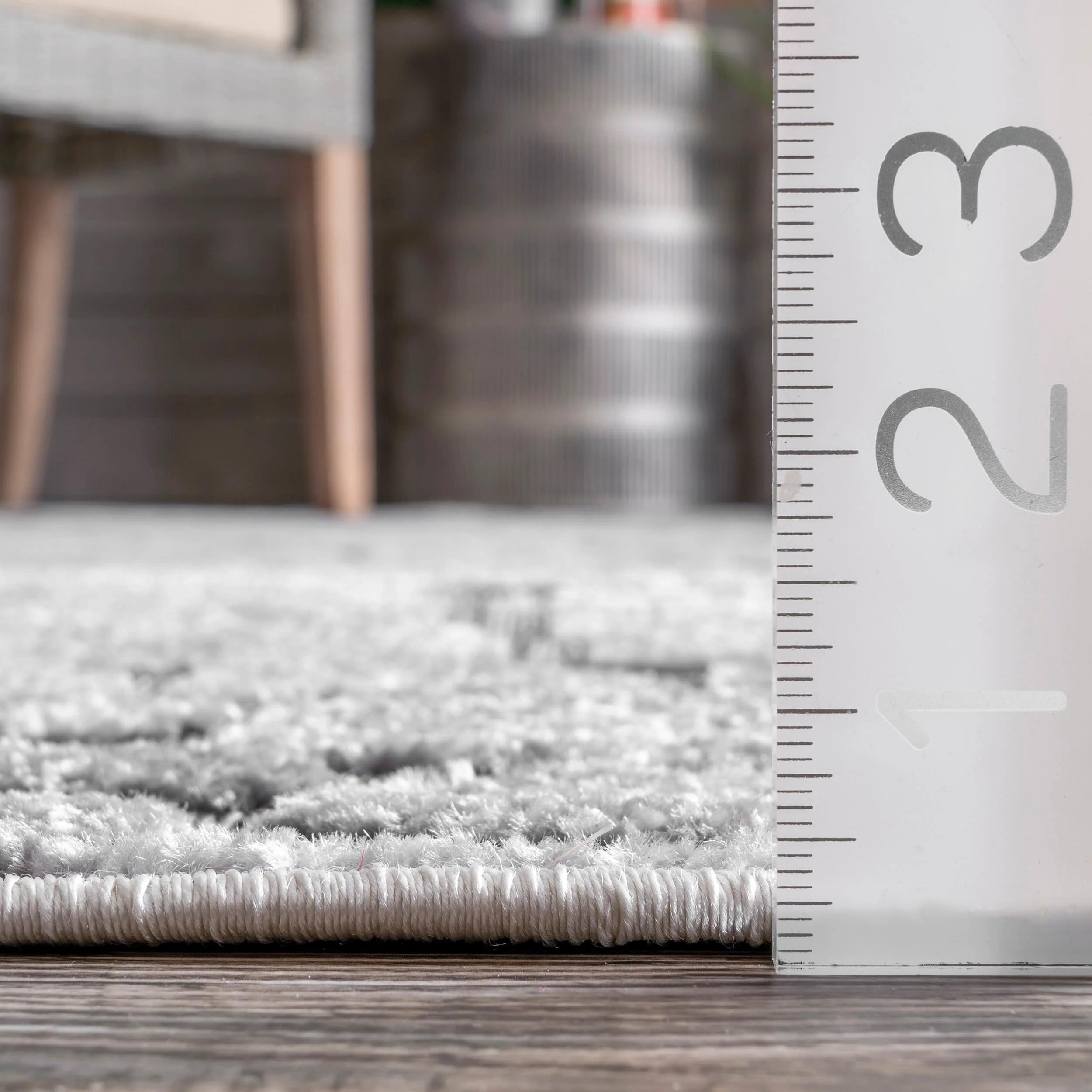 Raised Stoneway Indoor/Outdoor Rug | Grey - Image 5
