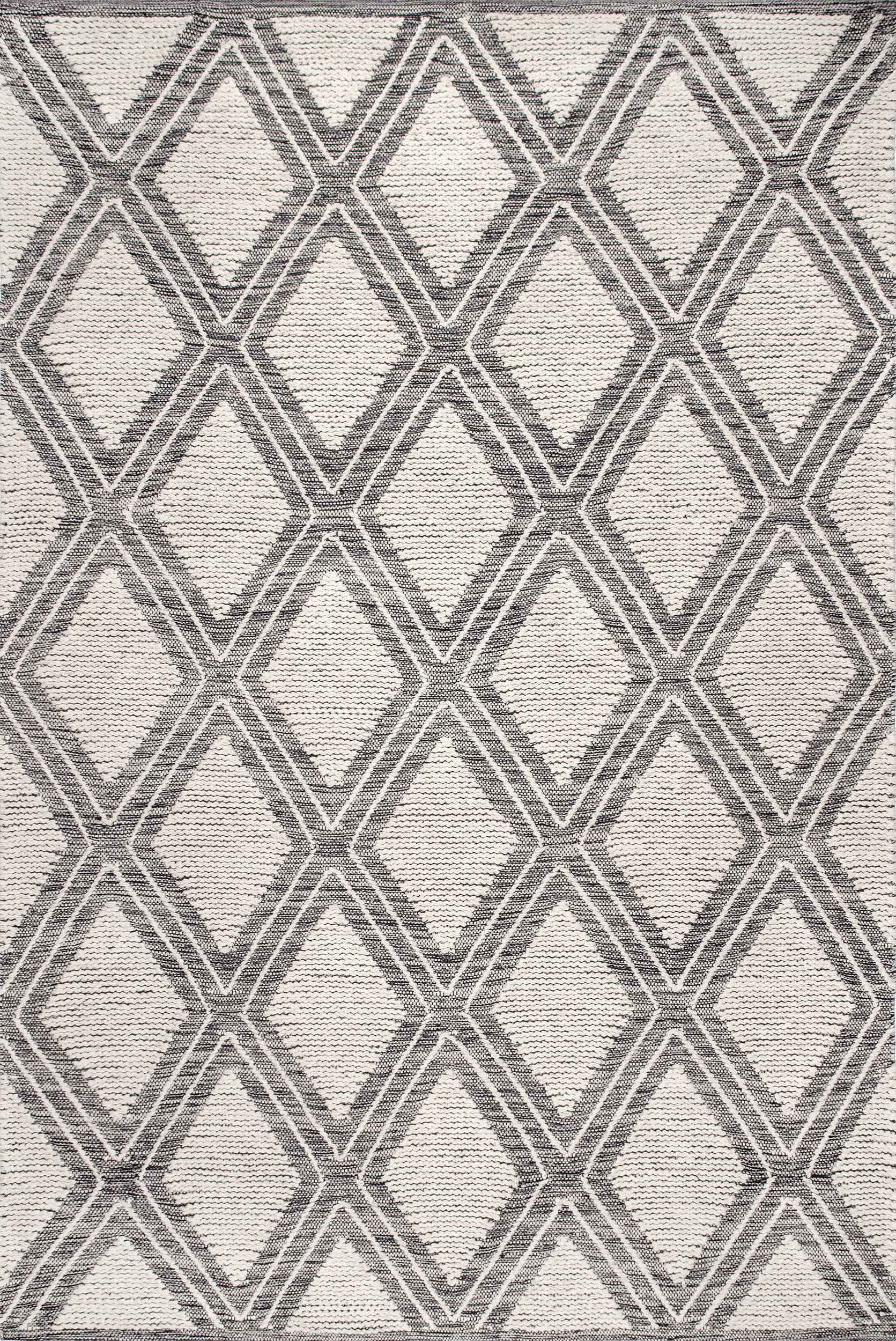 Raised Trellis Rug | Ivory