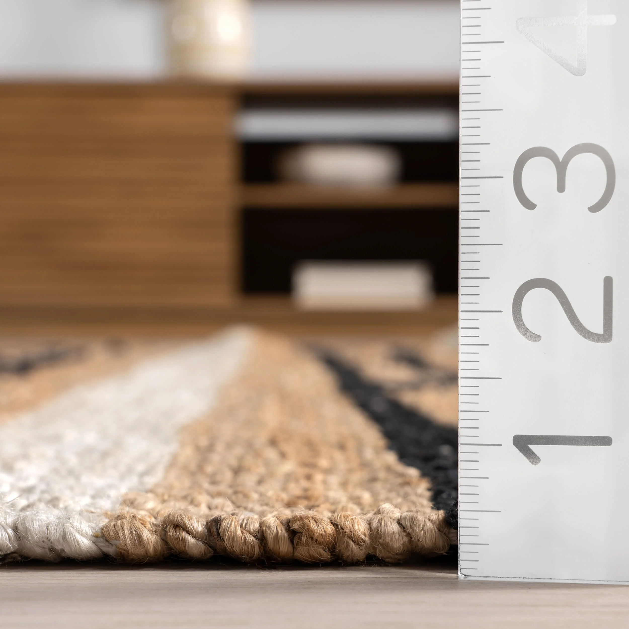Raleigh Striped Jute Rug | Natural - Image 4