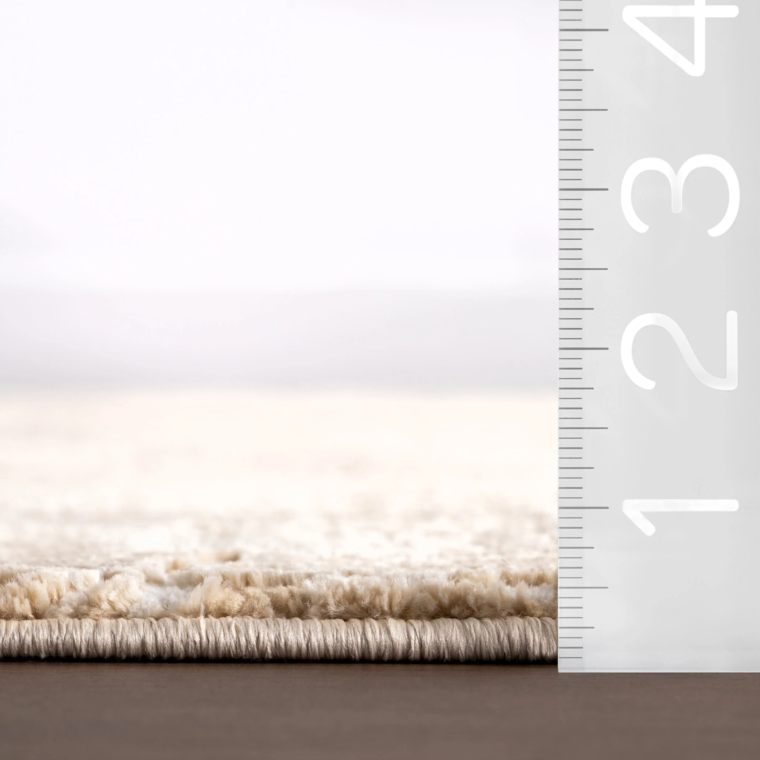 Rara Plush Textured Washable Rug | Sand - Image 5