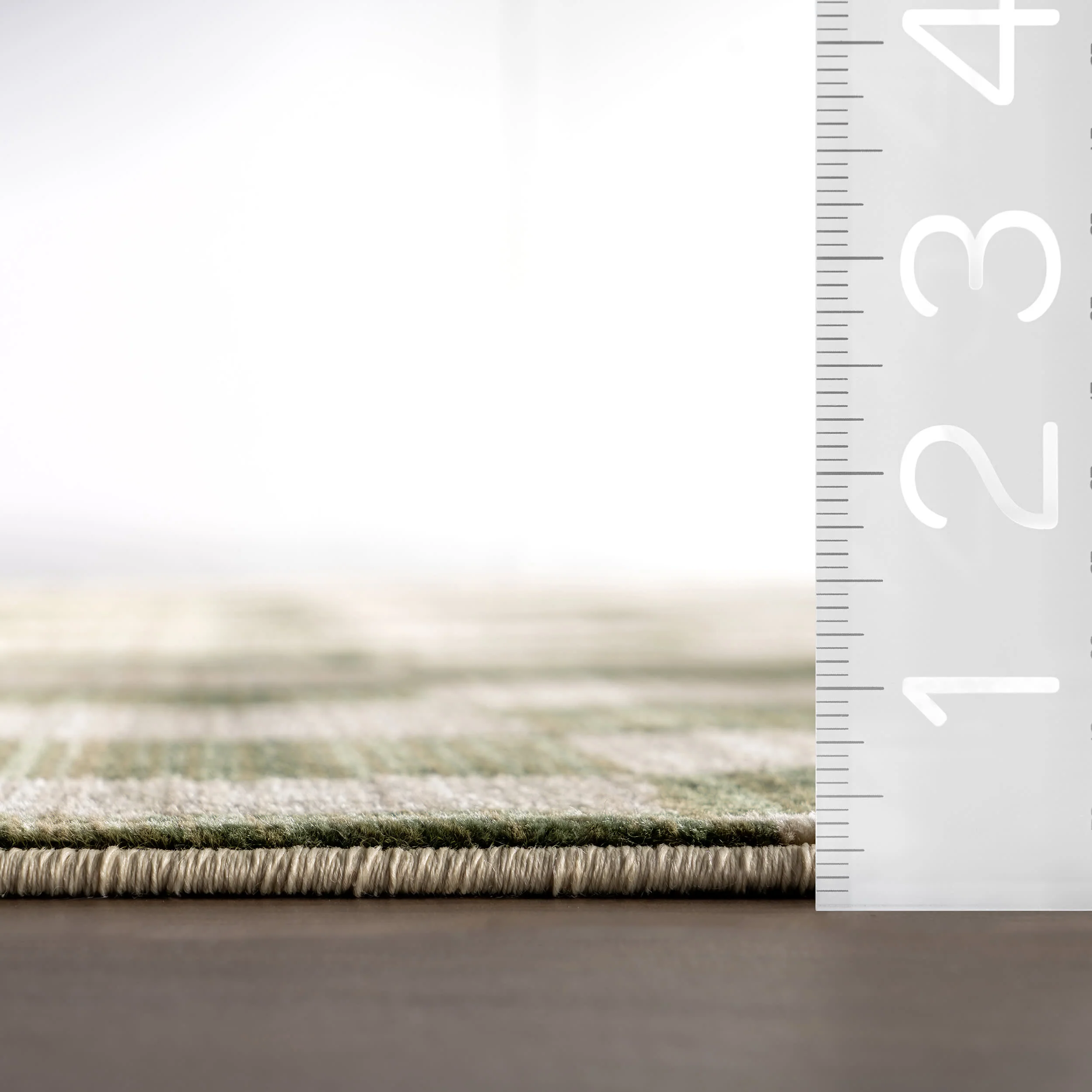 Rasali Checkered Box Rug | Green - Image 6