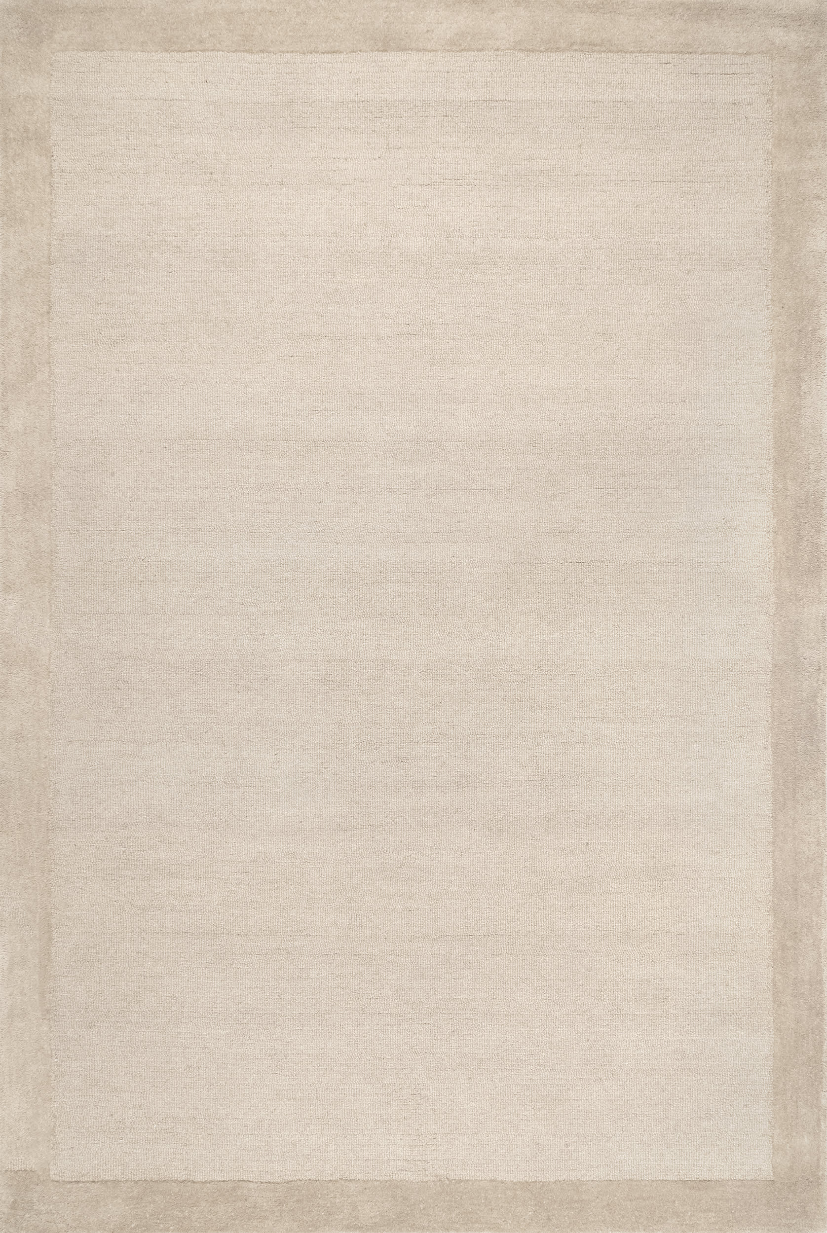 Raya Wool Monochromatic Rug | Beige