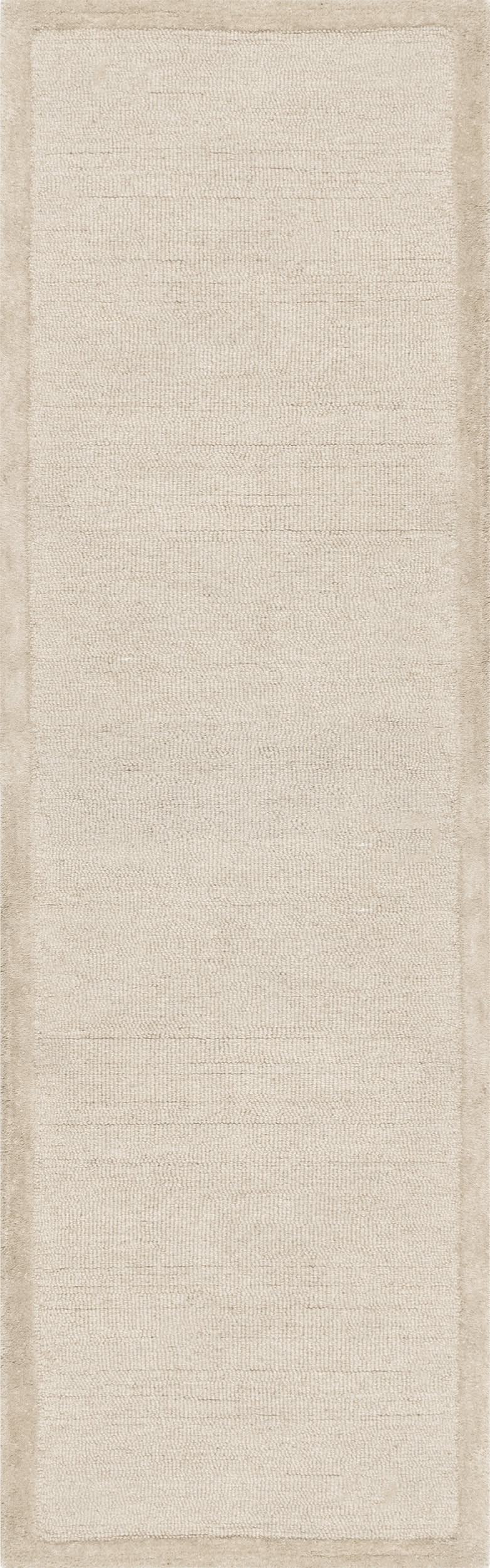 Raya Wool Monochromatic Rug | Beige