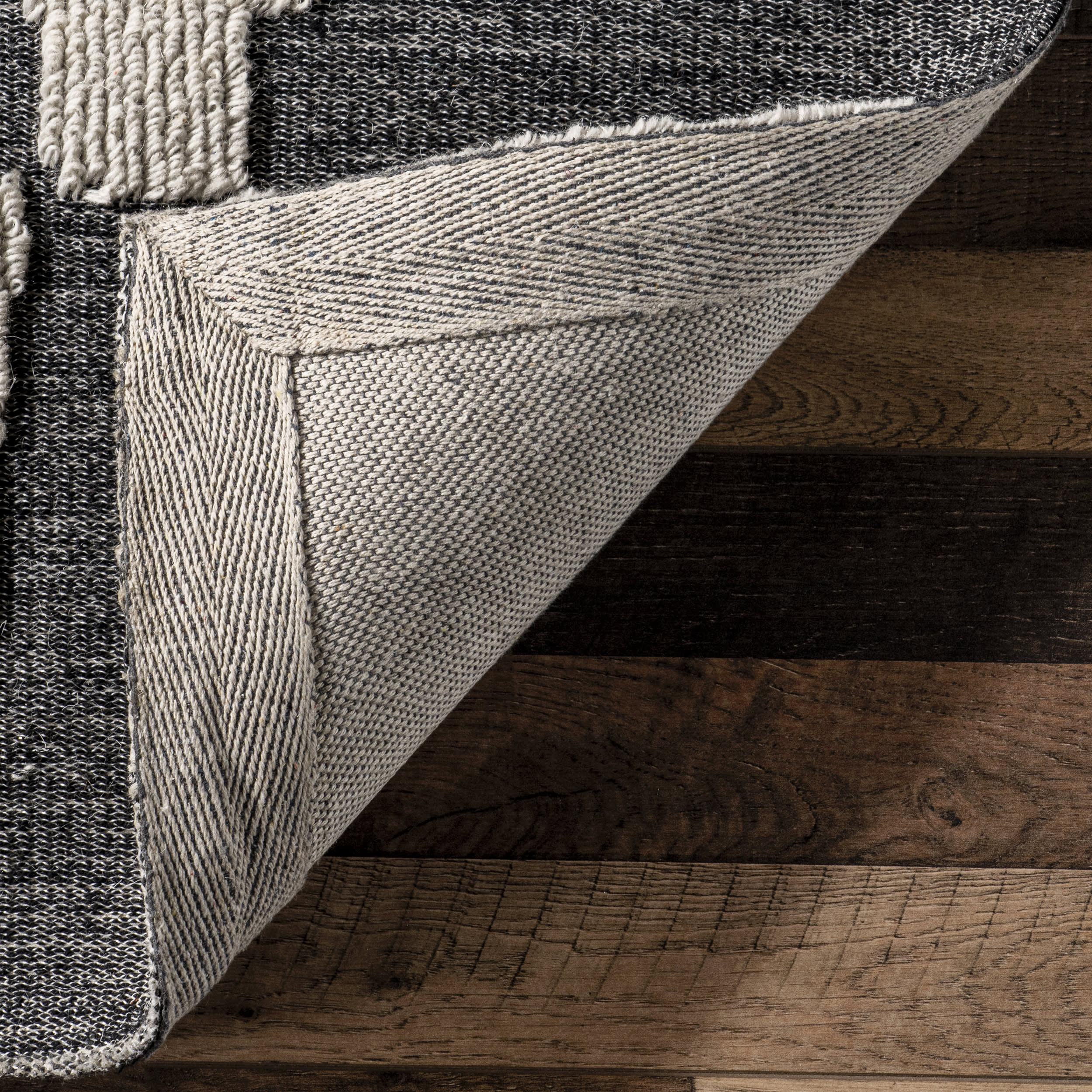 Rayla Monochrome Rug | Charcoal - Image 6