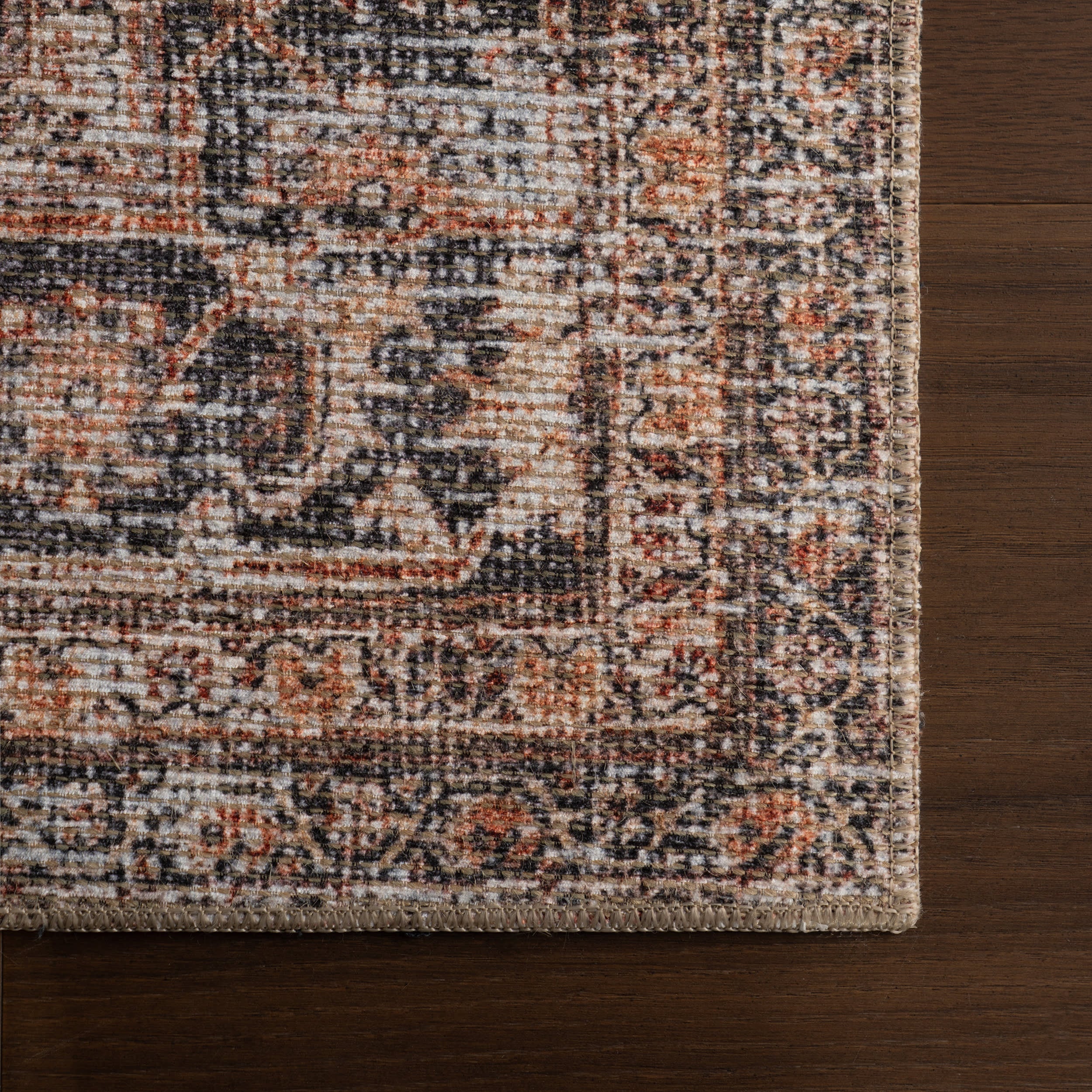 Red Bank Antiqued Jute-Blend Rug | Multicolor - Image 4