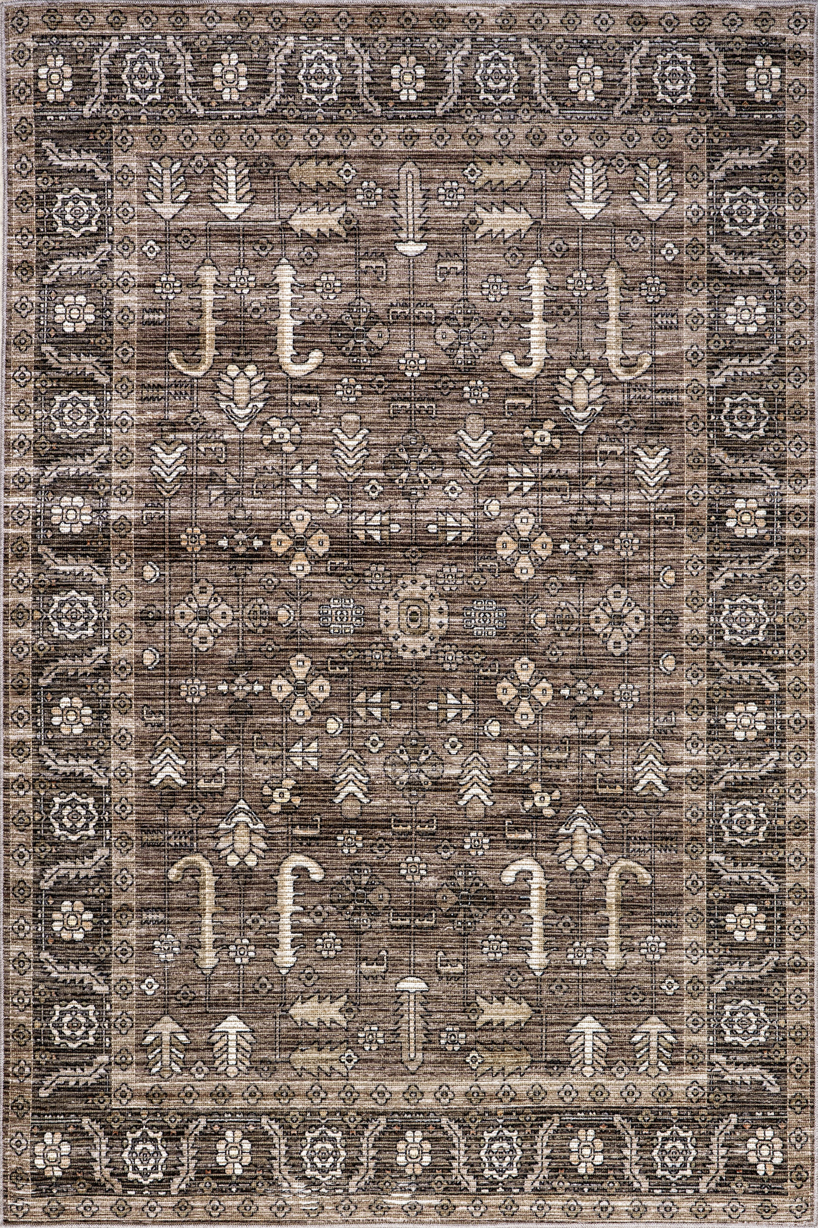 Redwood Vintage Washable Rug | Taupe