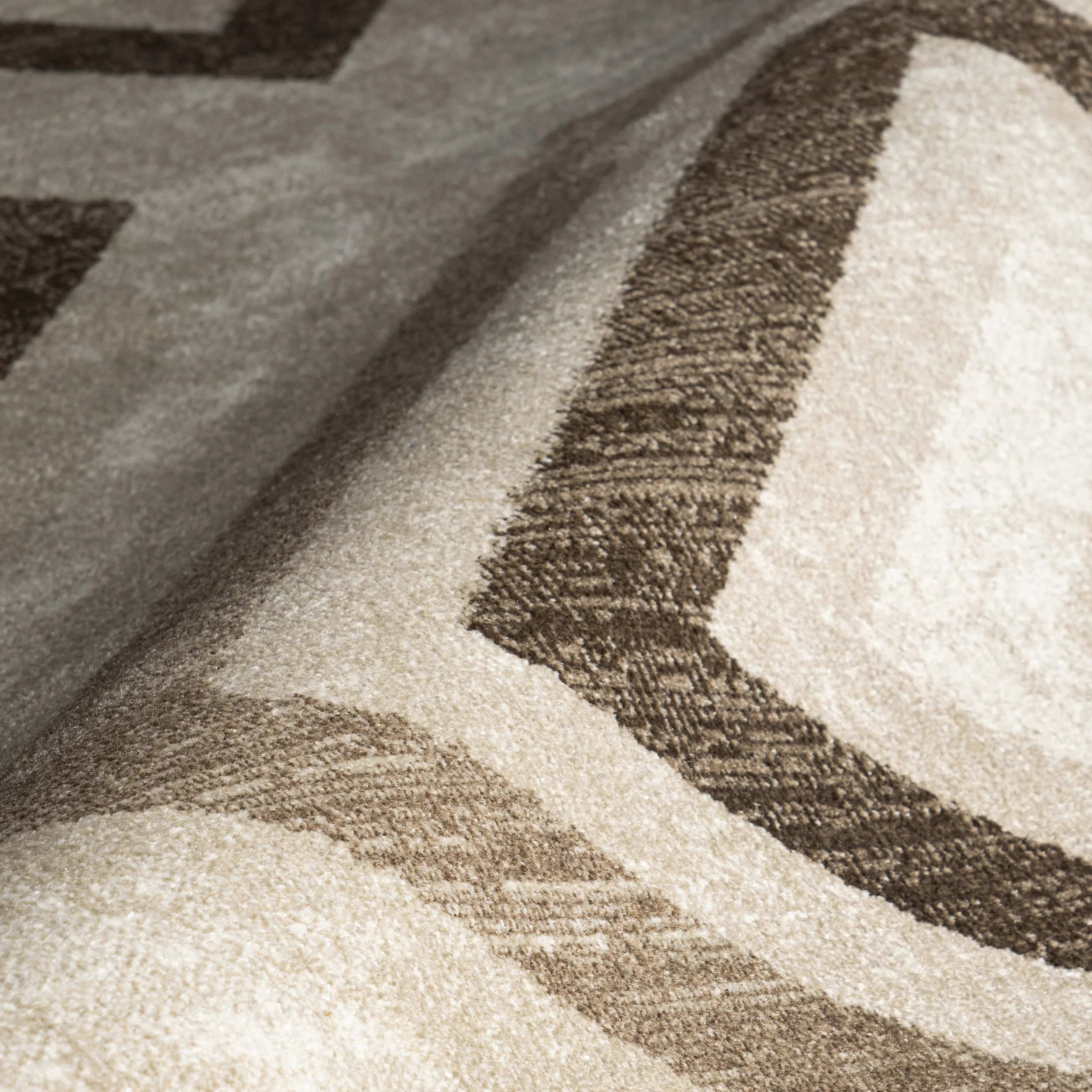 Reeba Washable Distressed Rug | Light Brown - Image 3