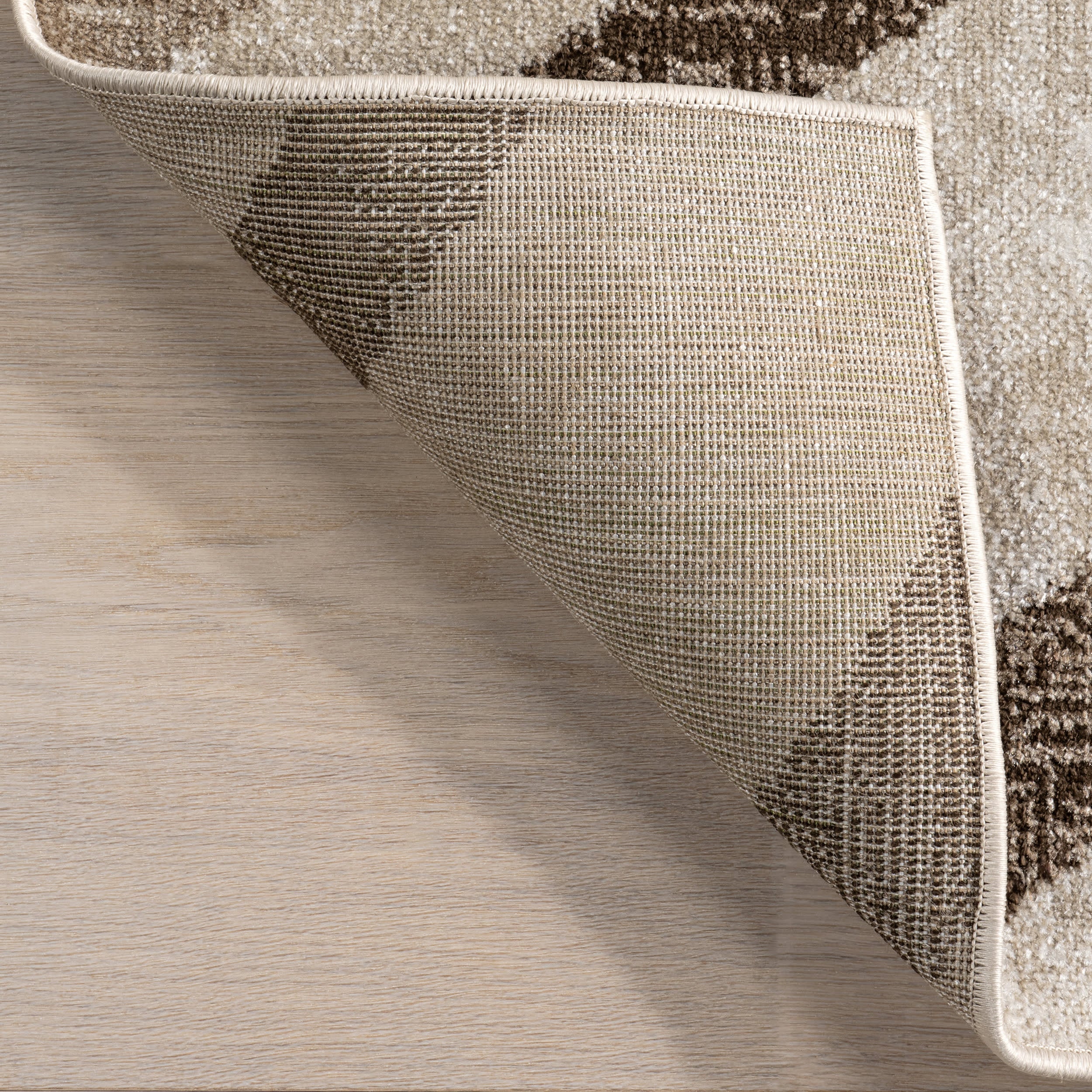 Reeba Washable Distressed Rug | Light Brown - Image 7