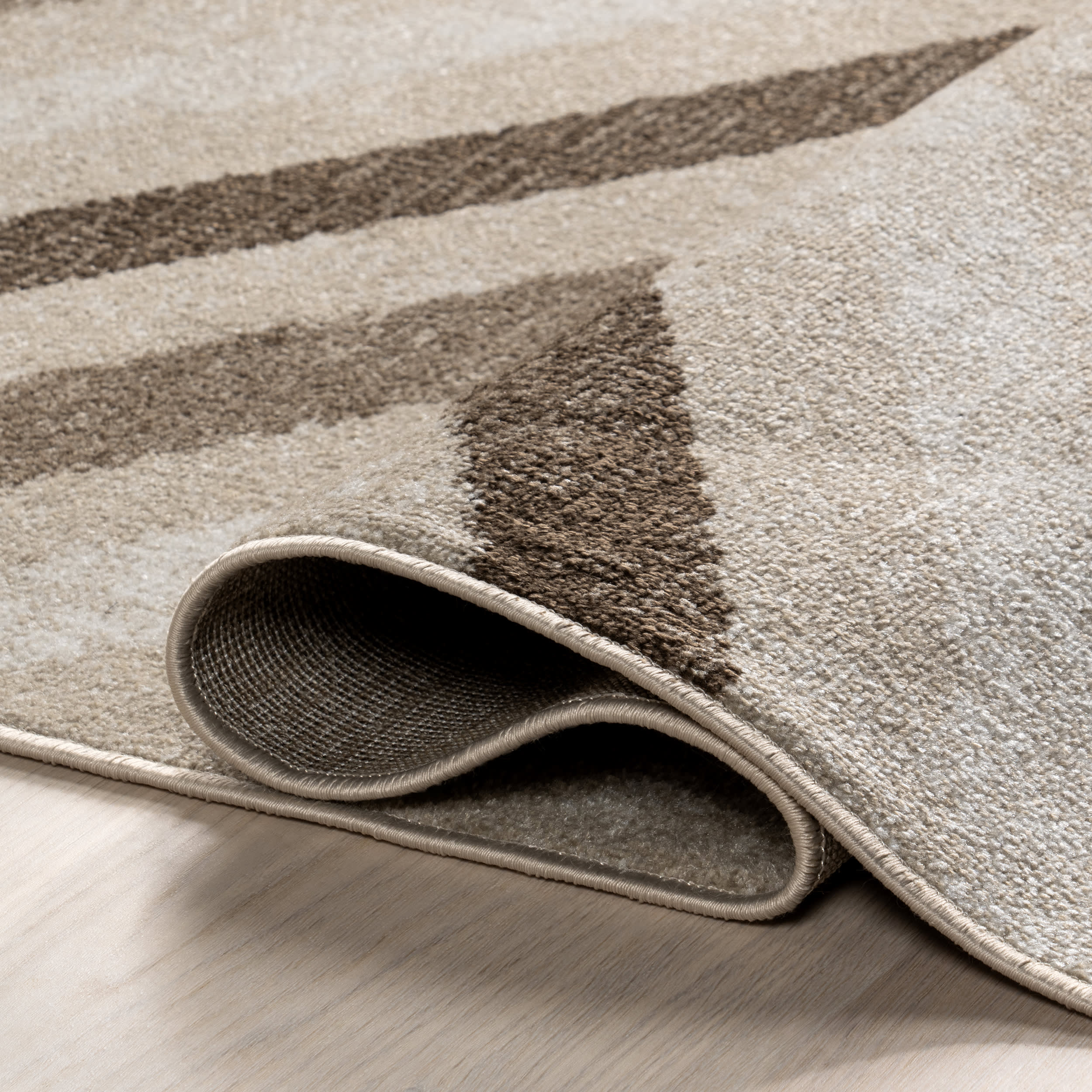 Reeba Washable Distressed Rug | Light Brown - Image 9