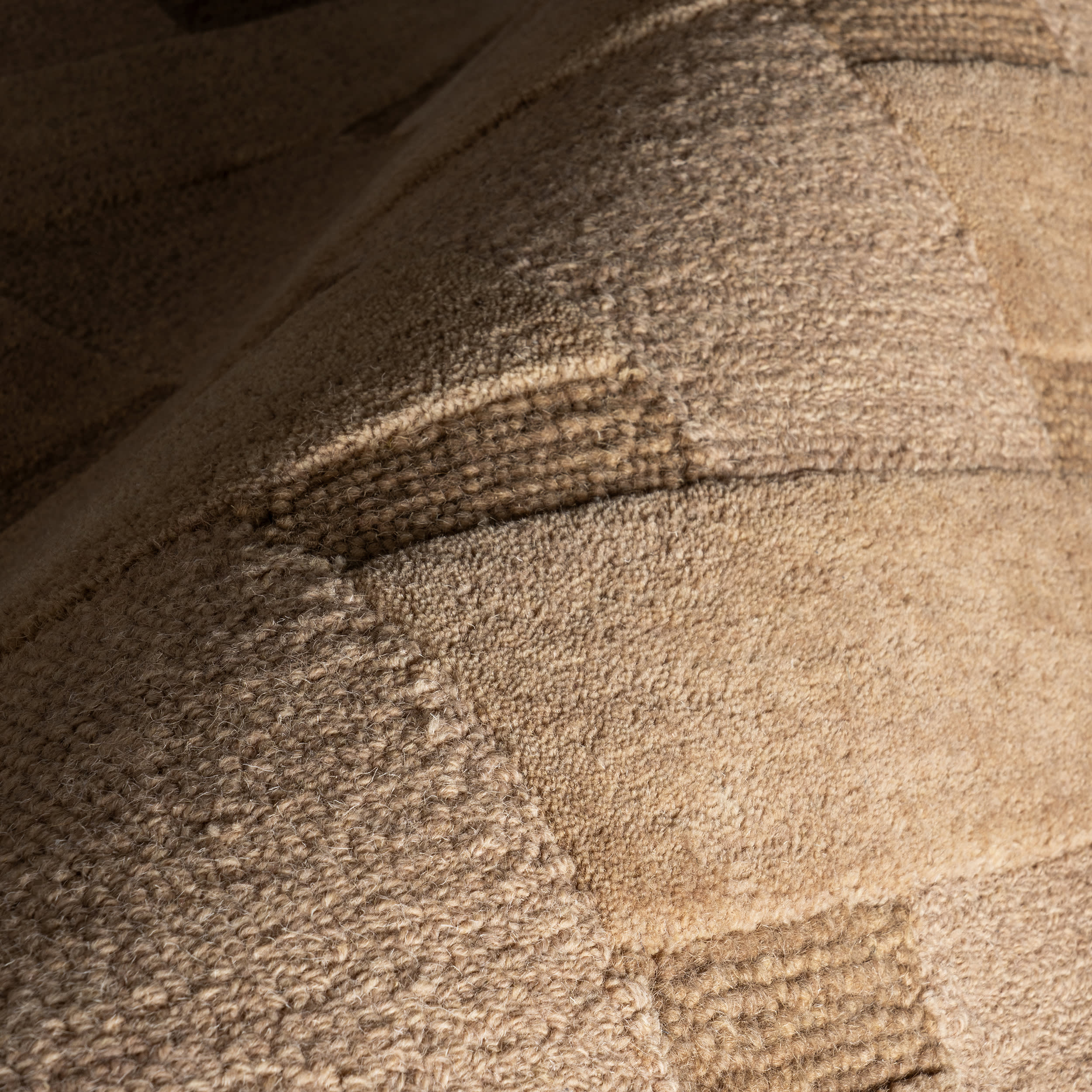 Remy Crosshatch Wool Rug | Brown - Image 3