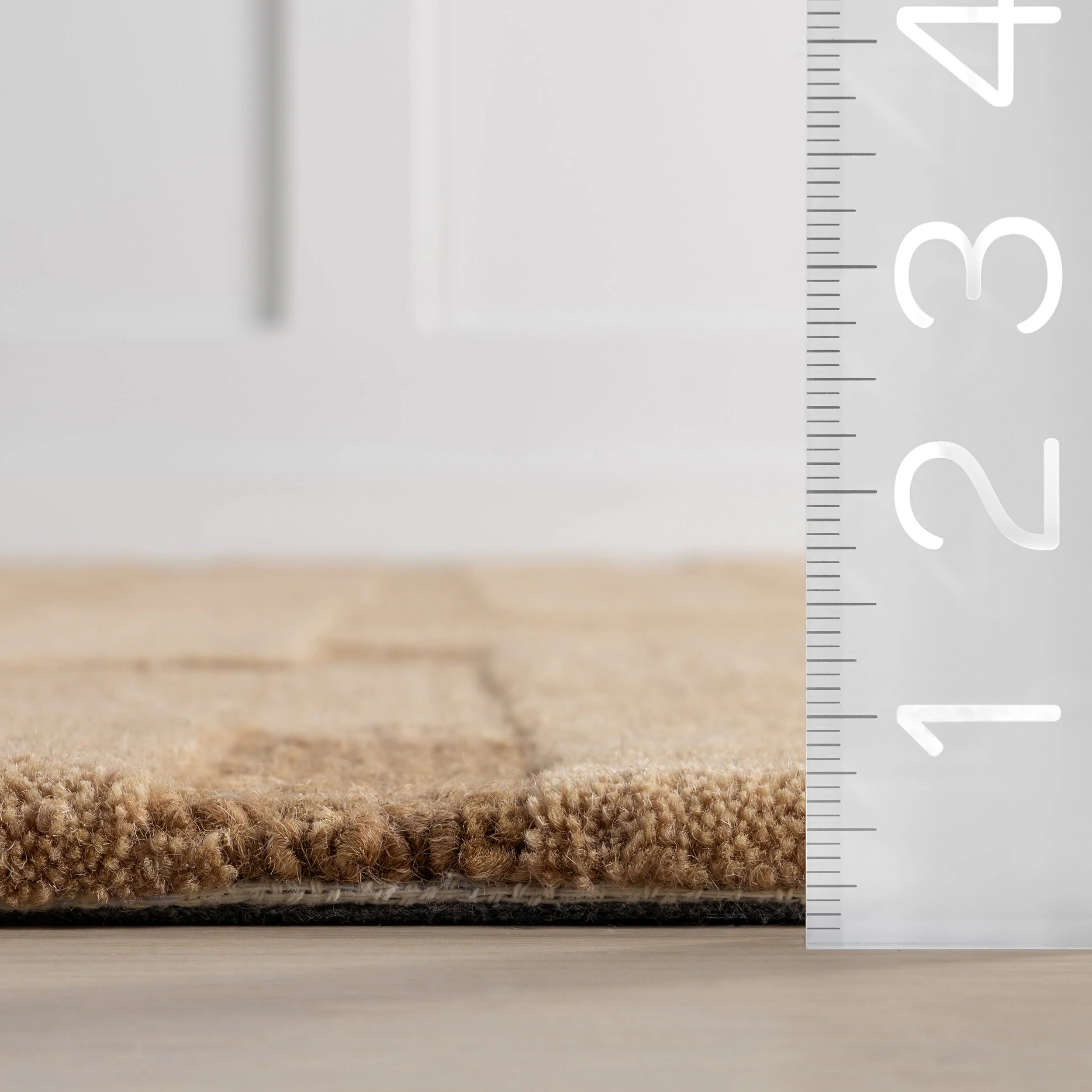 Remy Crosshatch Wool Rug | Brown - Image 5