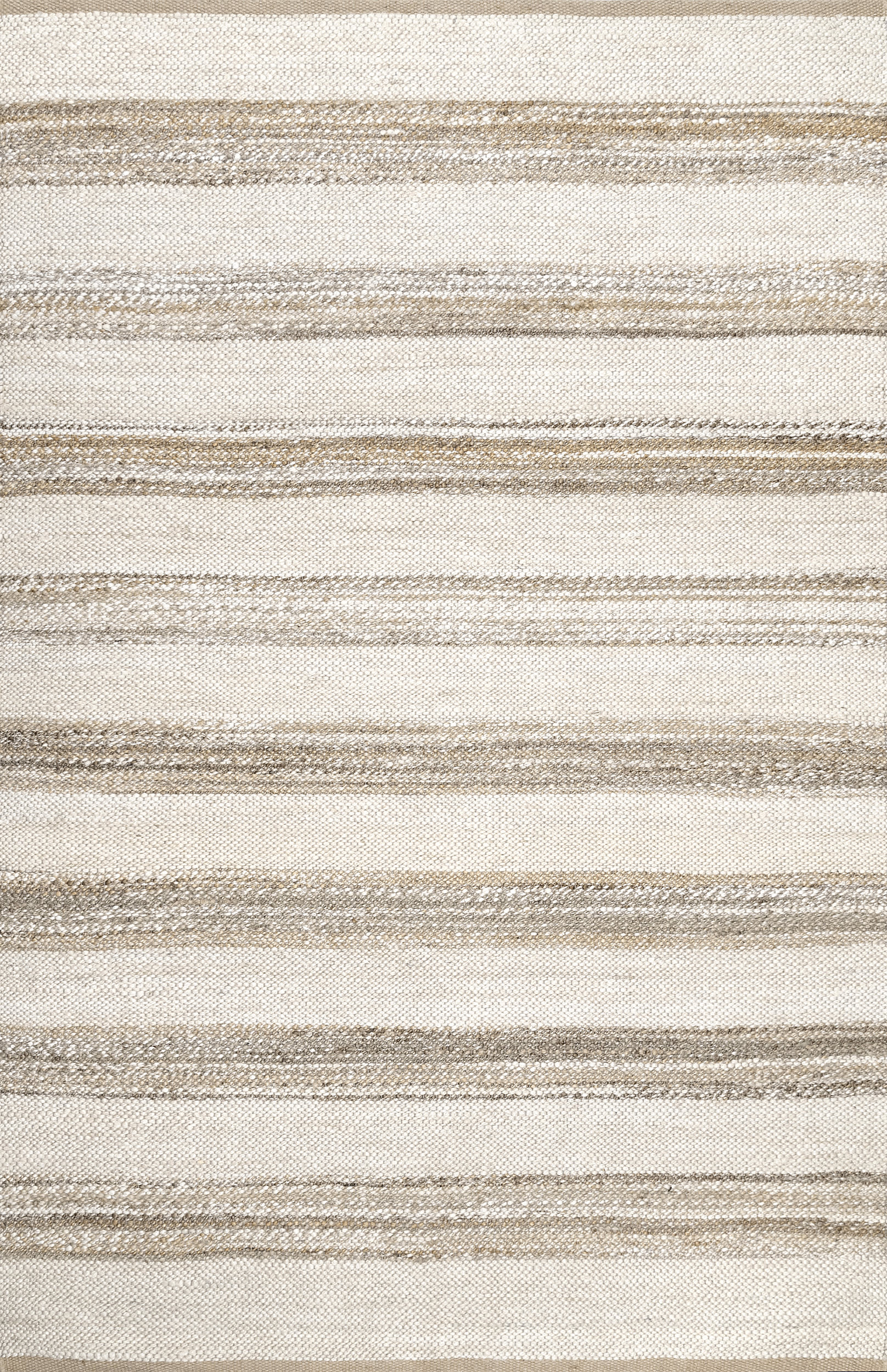 Ren Striped Jute Rug | Natural