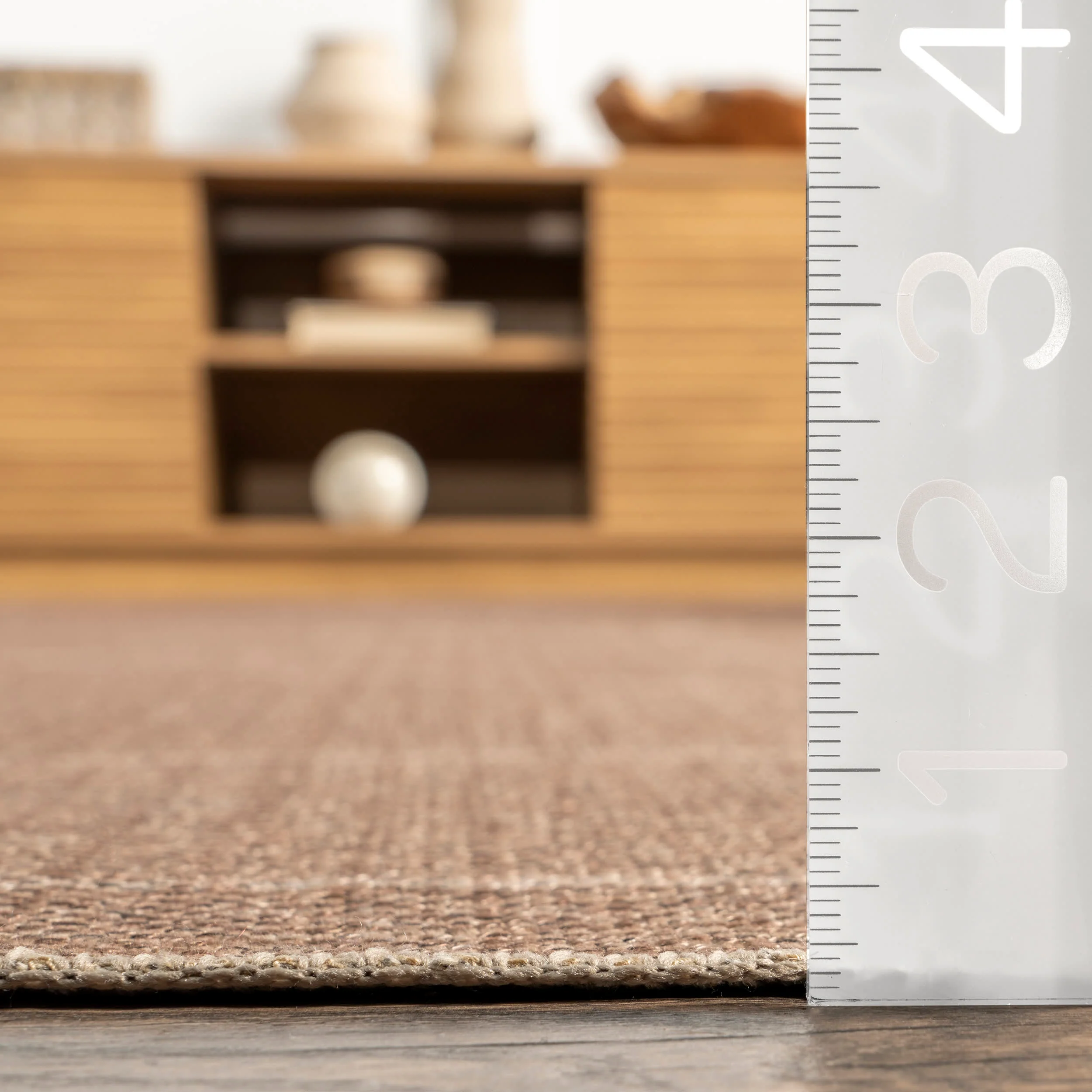Renie Easy-Jute Washable Geometric Rug | Natural - Image 4