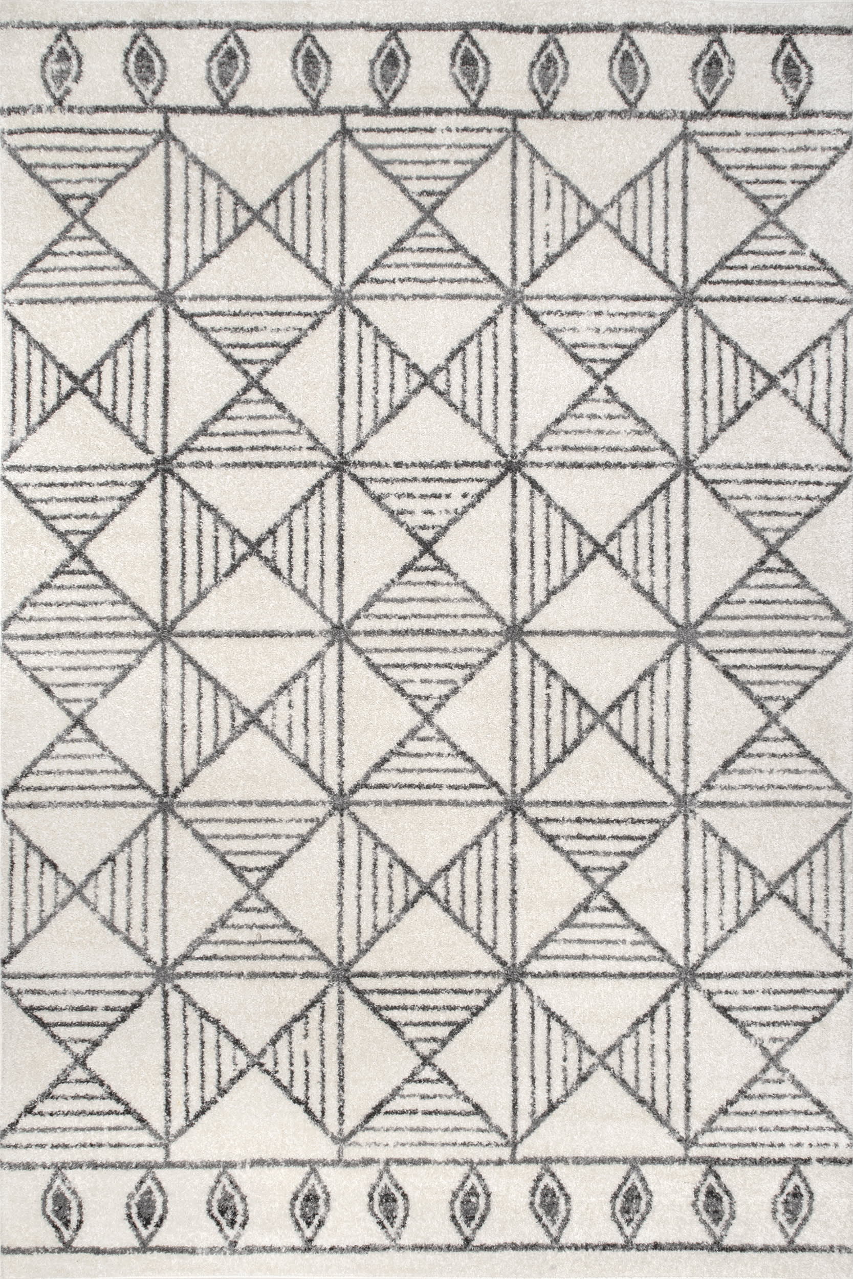 Retro Tiles Rug | Off White