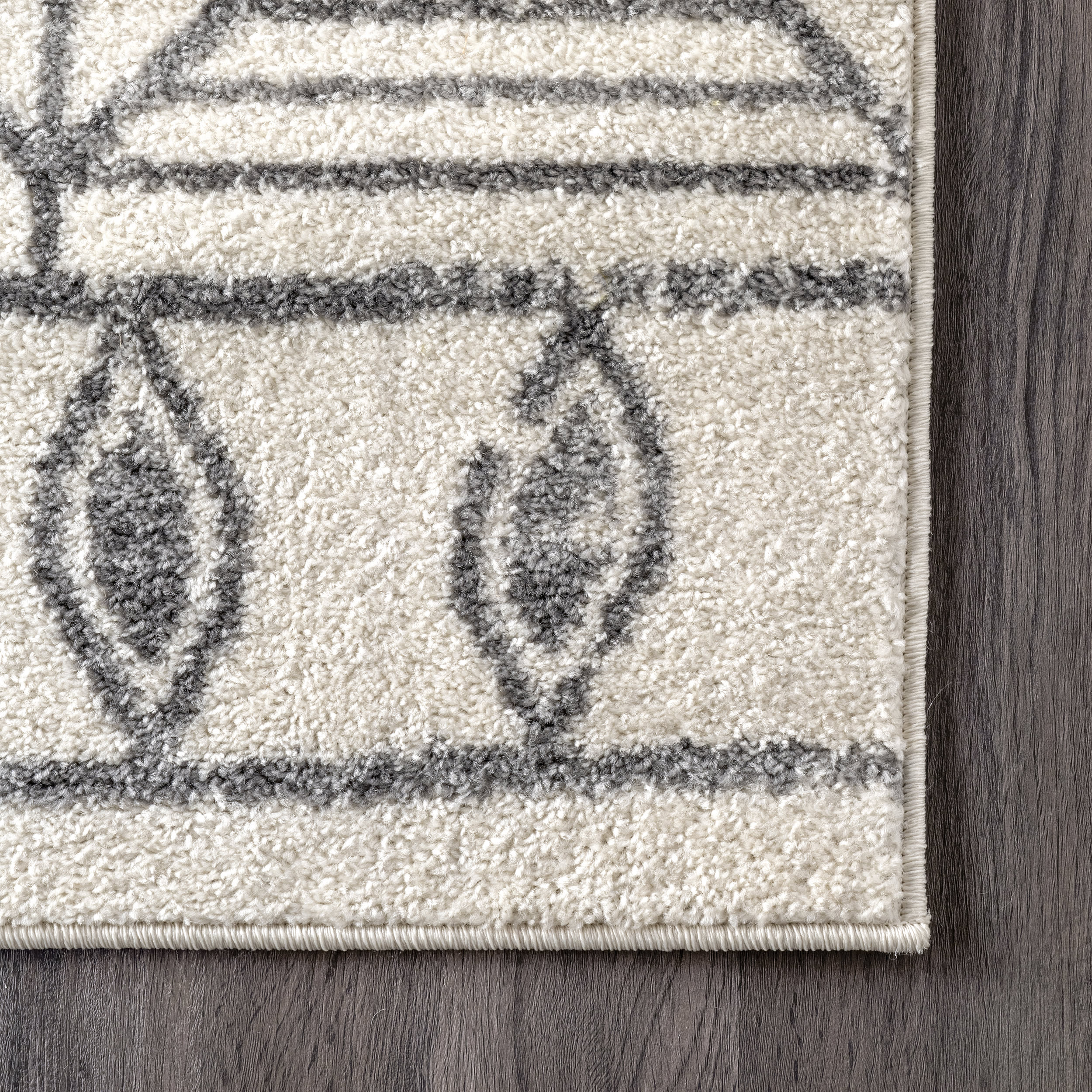 Retro Tiles Rug | Off White - Image 3
