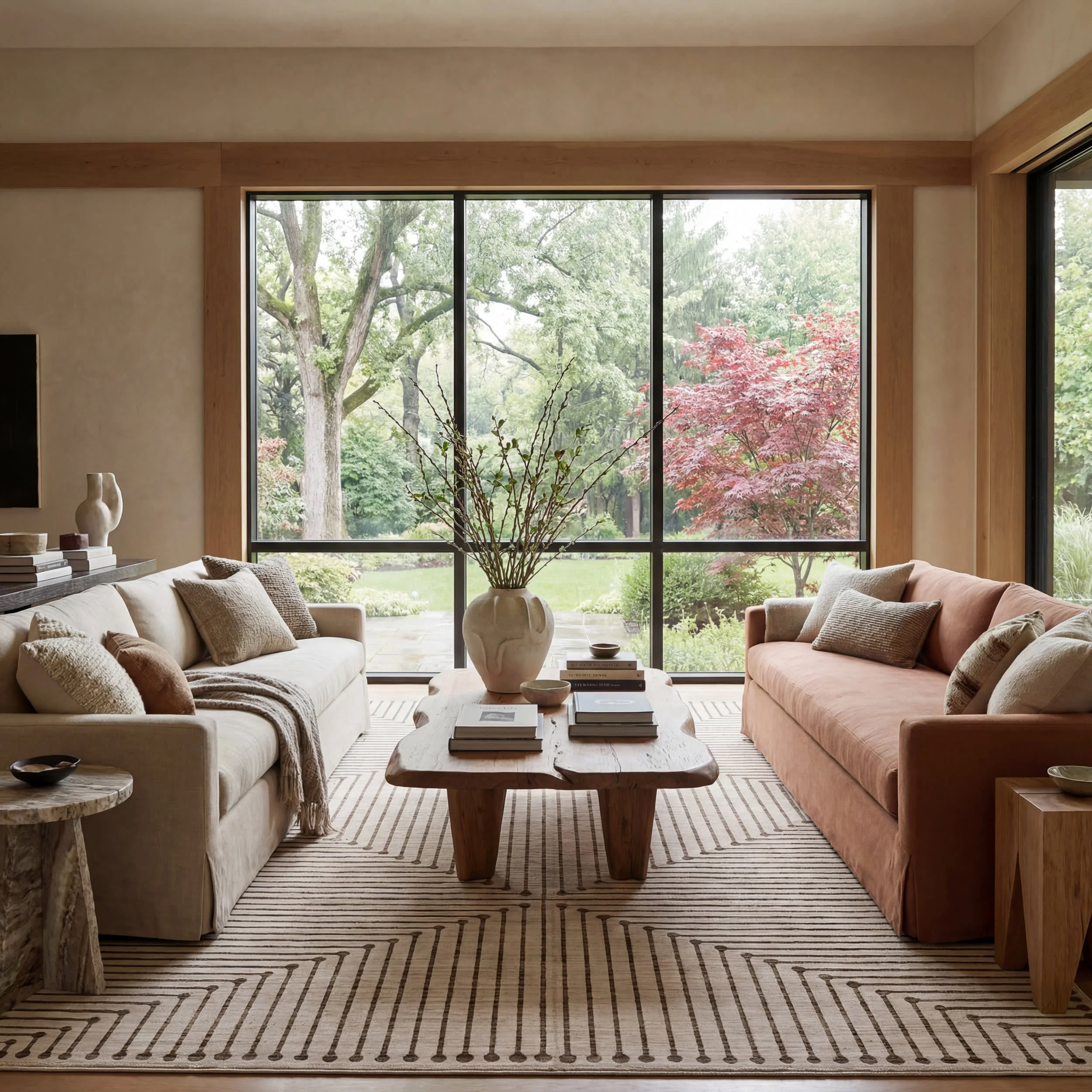 Revelyn Geometric Washable Rug | Brown - Image 2