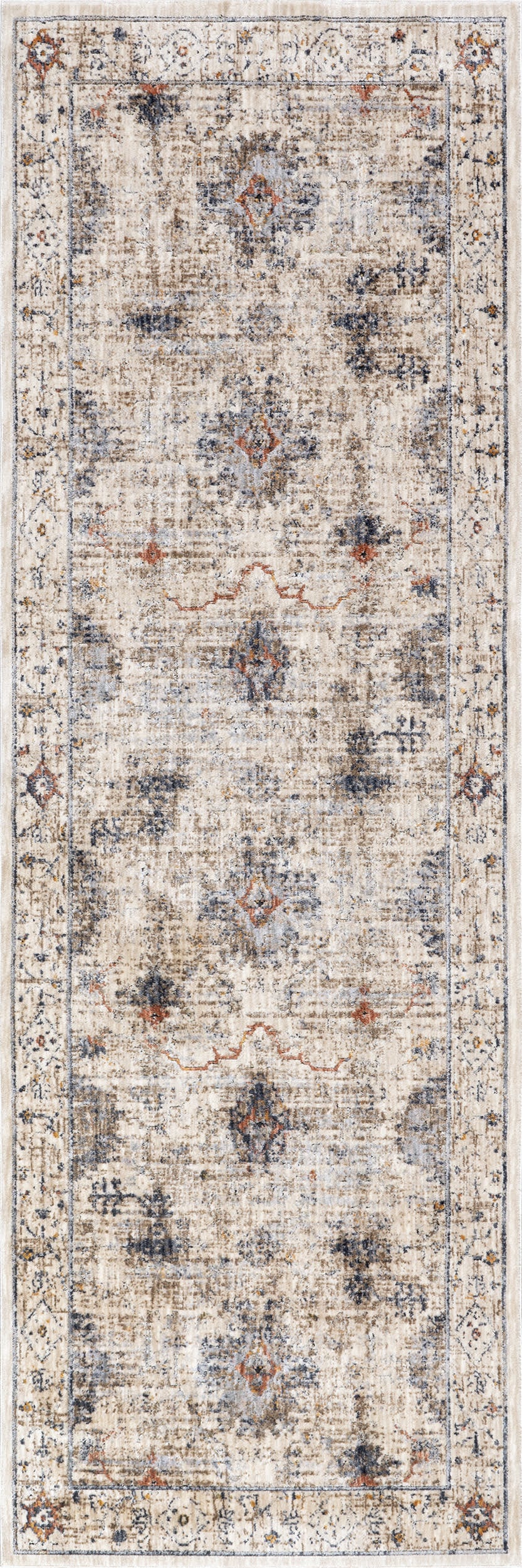 Revkah Traditional Vintage Rug | Beige