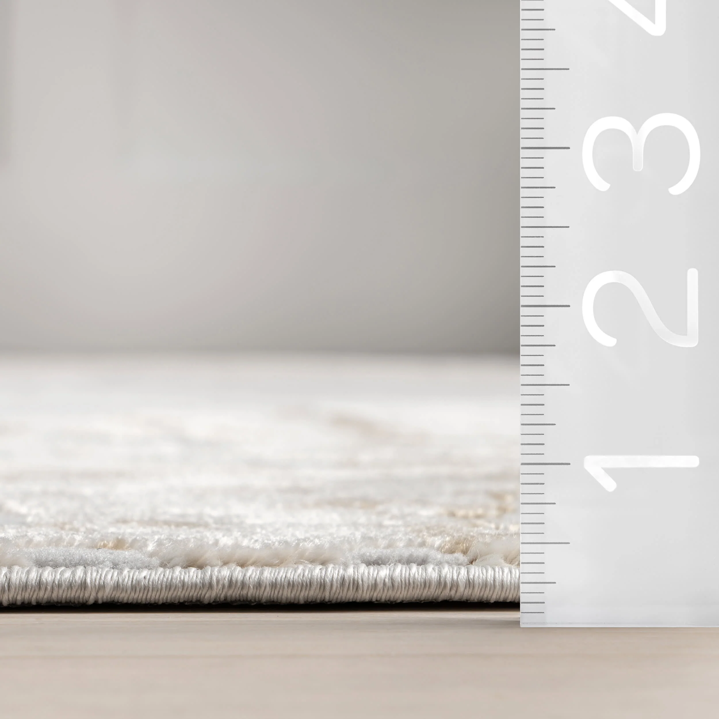 Ricki Mottled Abstract Rug | Beige - Image 6
