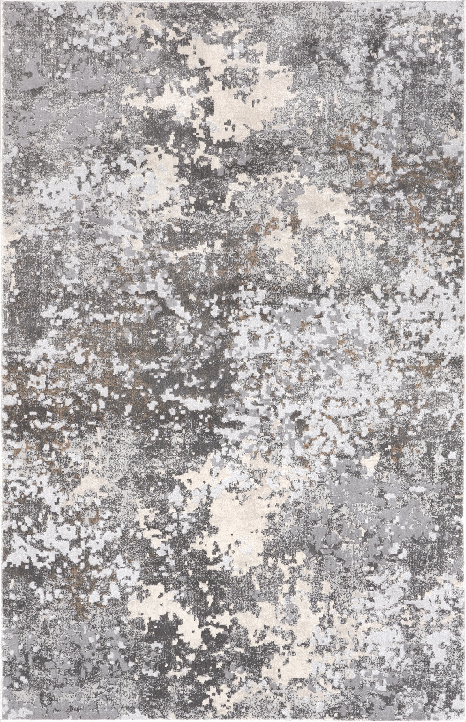 Ricki Mottled Abstract Rug | Grey
