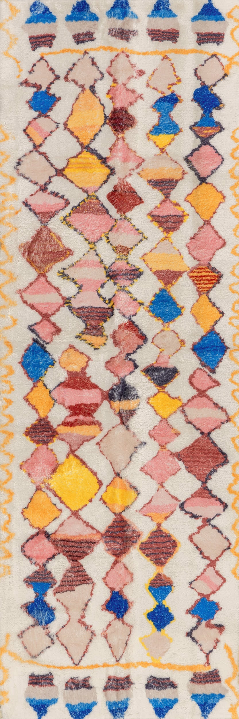 Ridge Trellis Washable Rug | Multicolor
