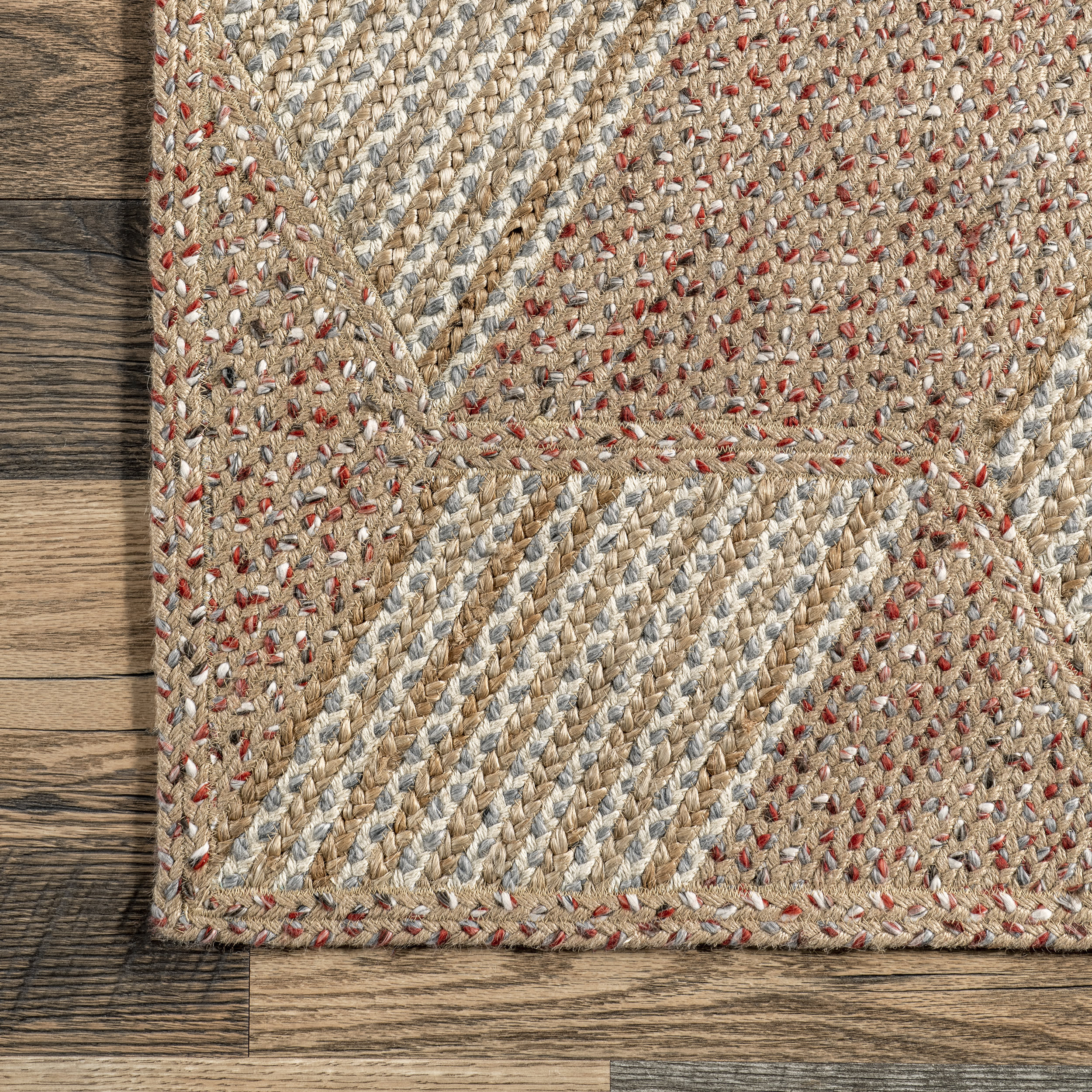Ridzia Honeycomb Textured Rug | Natural - Image 3
