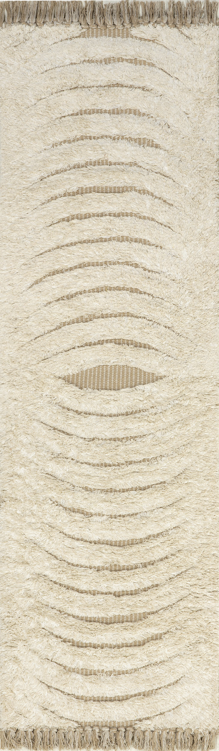 Riley Textured Shag Rug | Cream