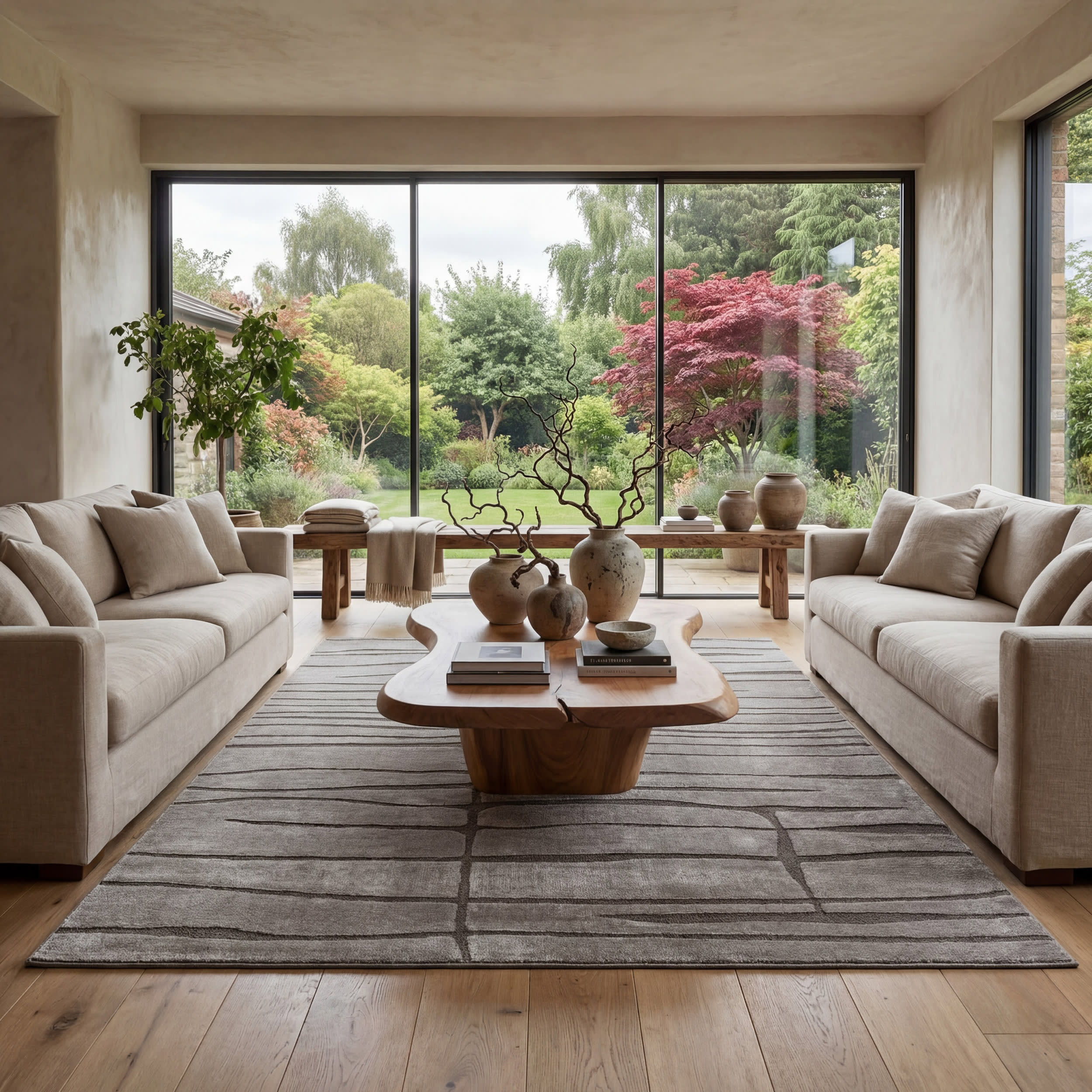 Rima Modern Abstract Rug | Brown - Image 2