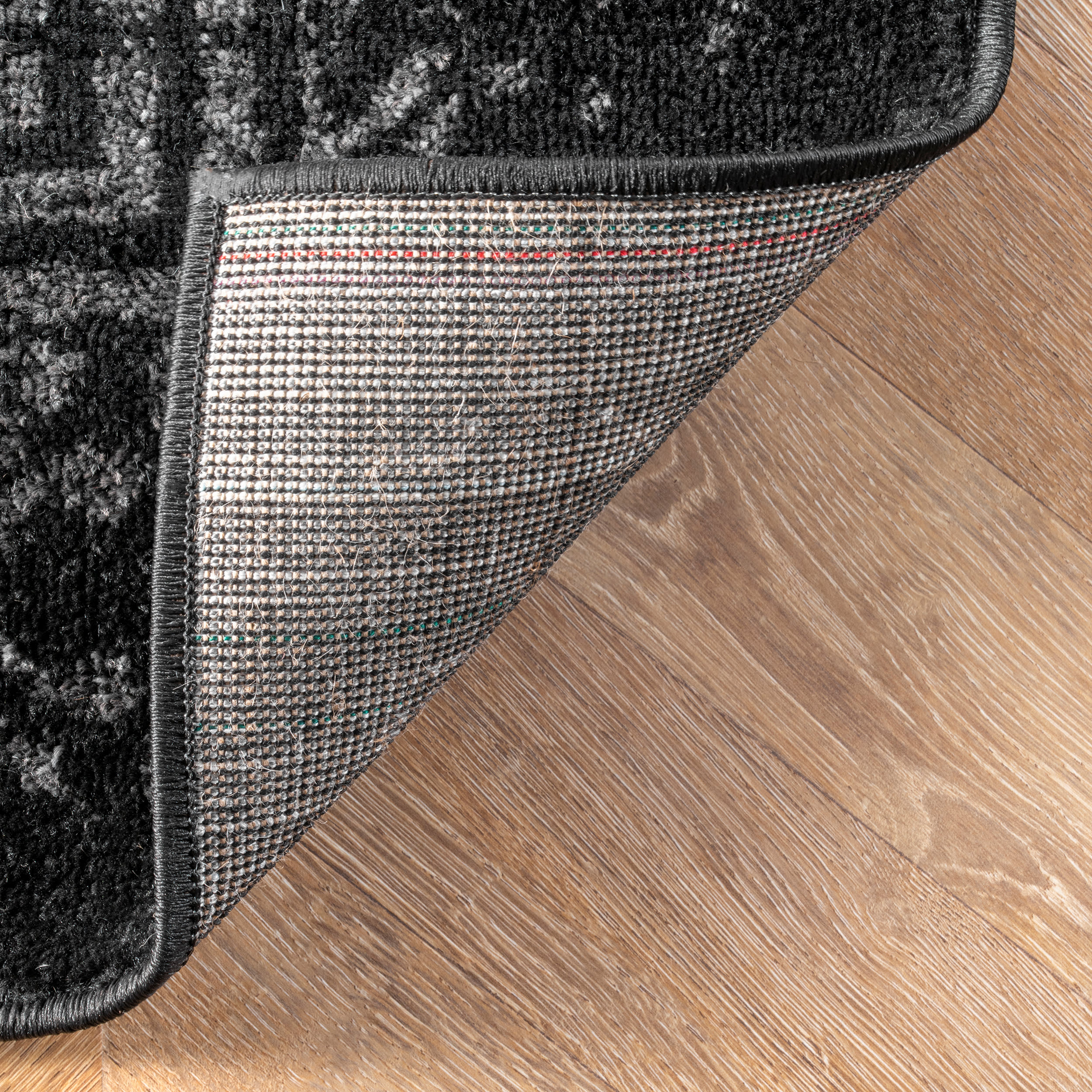Ring Around The Rosette Rug | Black - Image 6