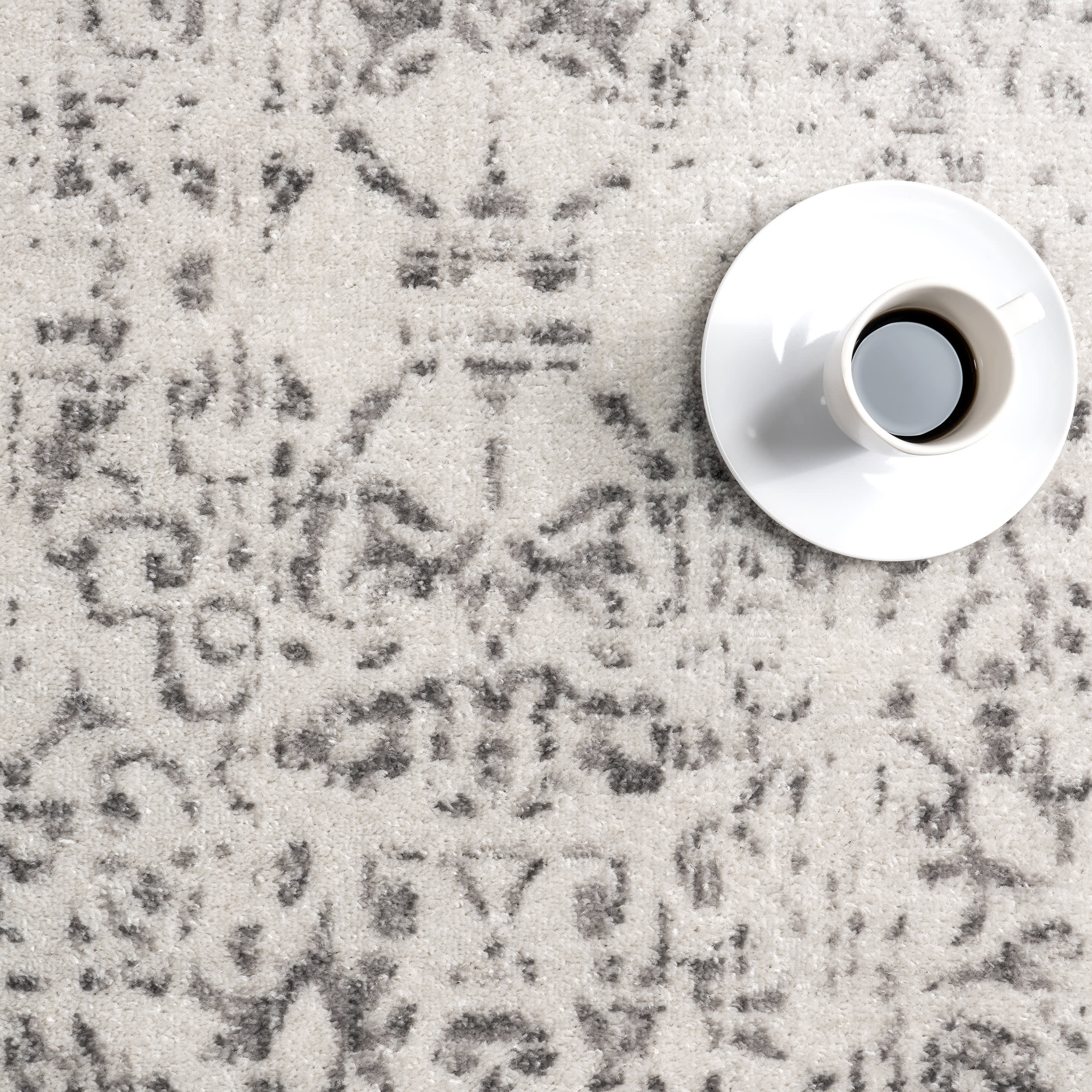 Ring Around The Rosette Rug | Grey - Image 9