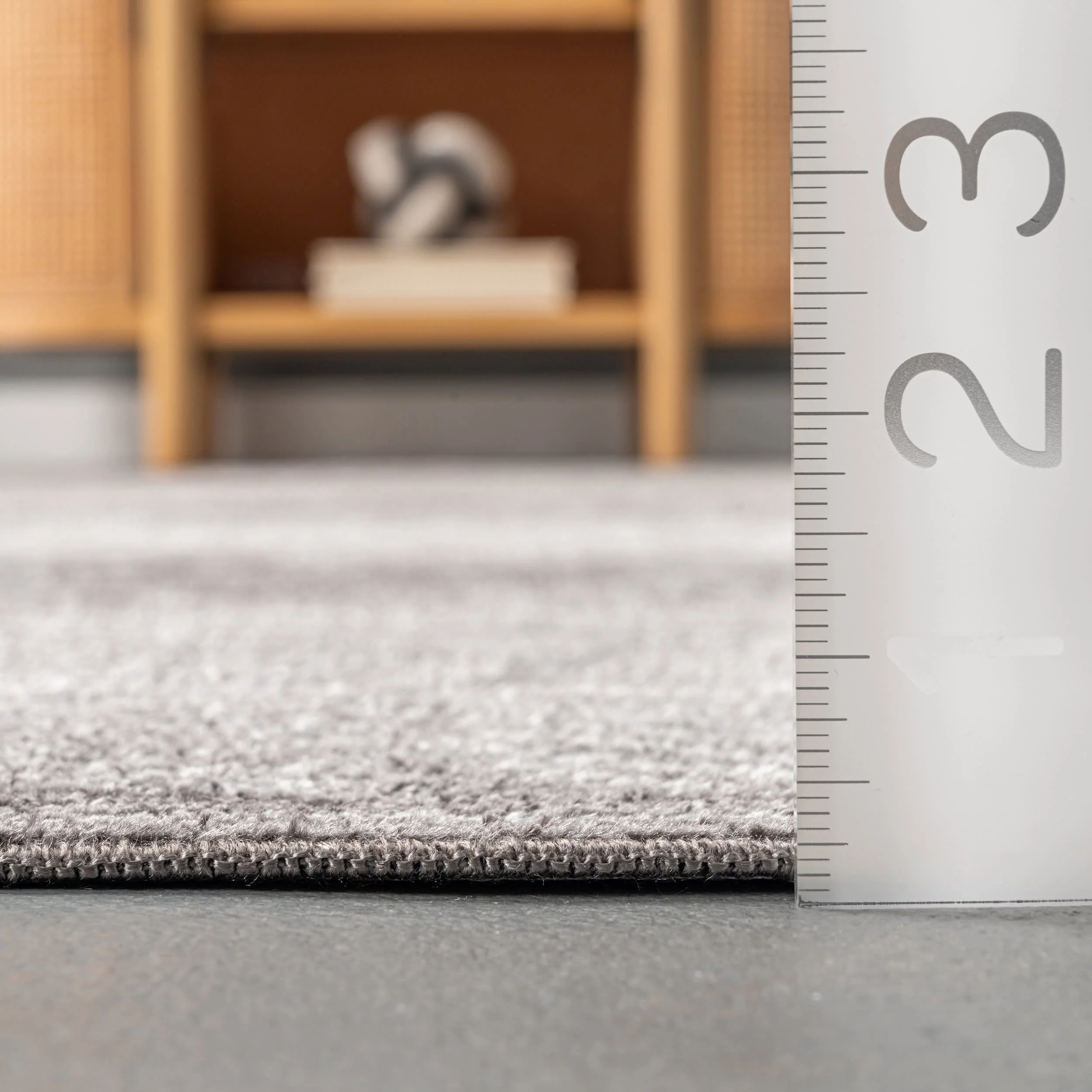 Merida Diamond Washable Rug | Grey - Image 5