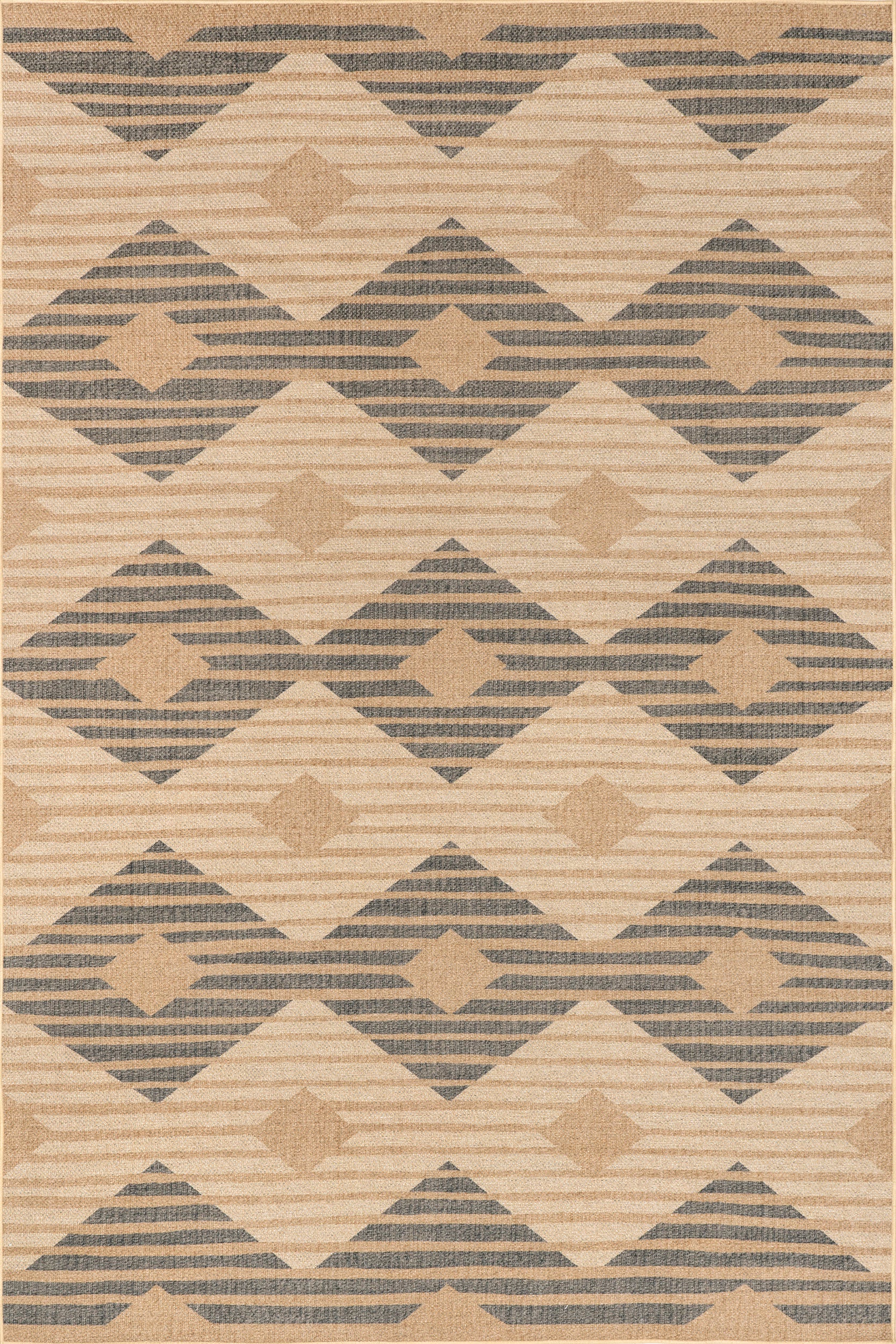 Rivera Easy-Jute Washable Tiled Rug | Natural