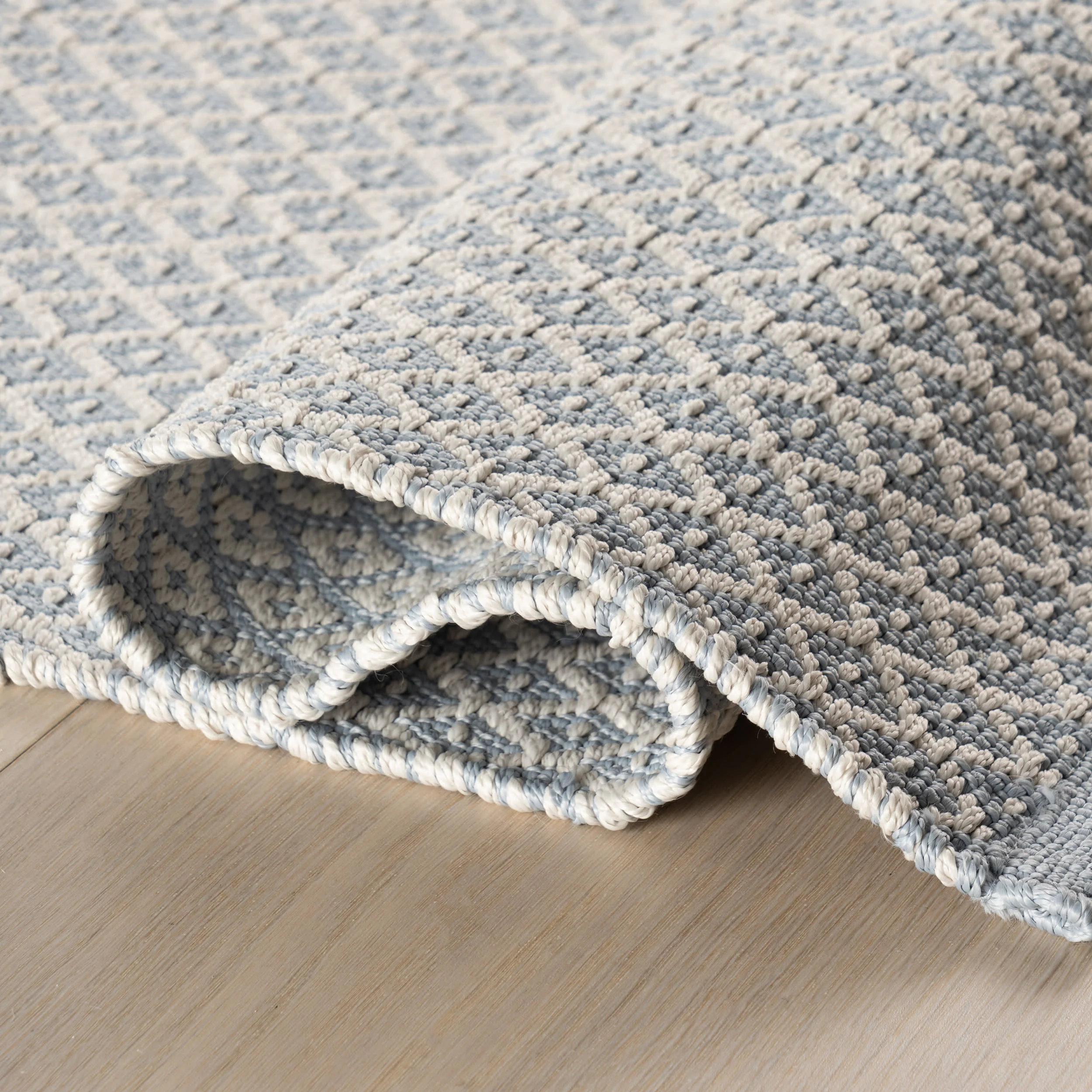 Riviera Handwoven Indoor/Outdoor Rug | Swedish Blue - Image 4