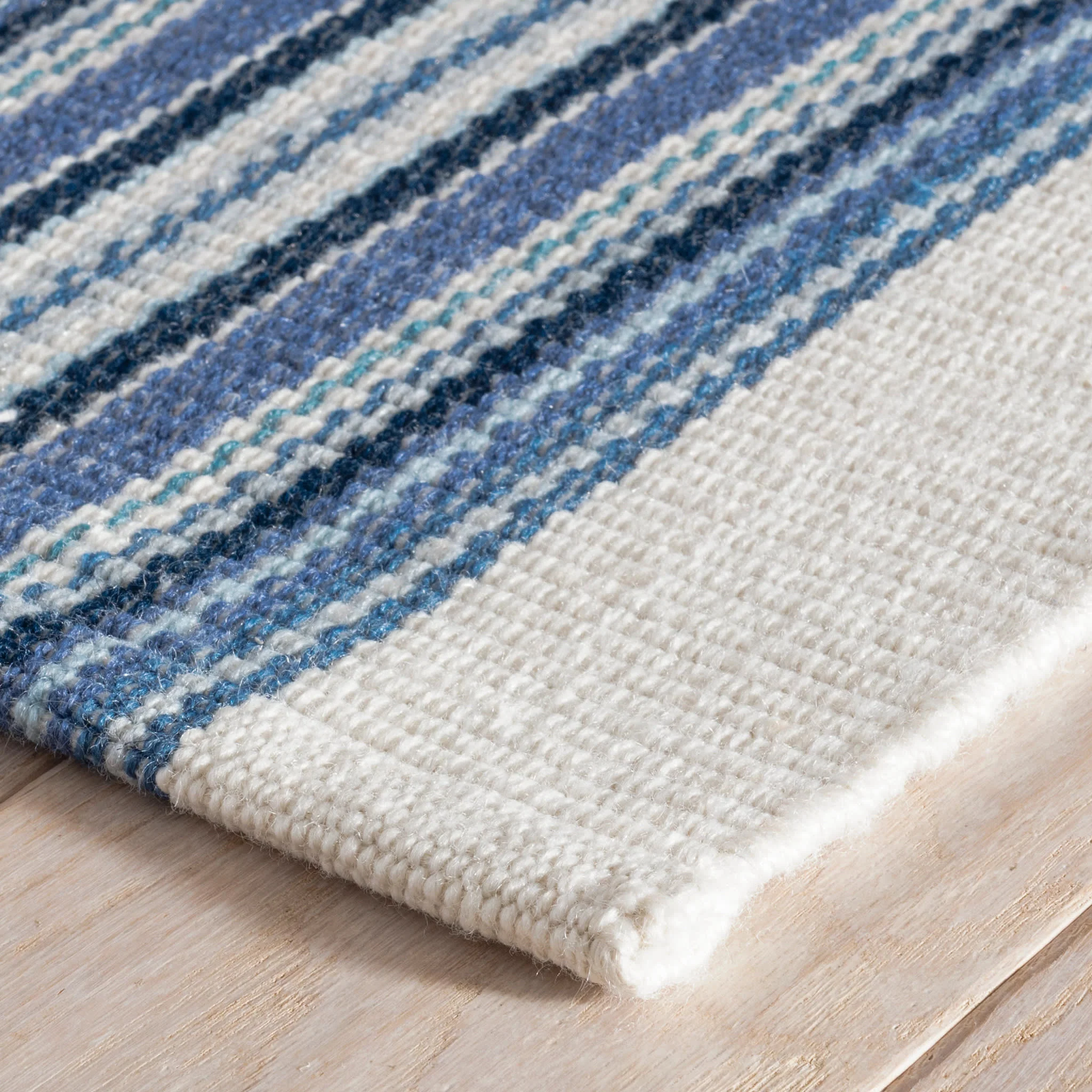 Road Runner Handwoven Indoor/Outdoor Rug | Blue - Image 5