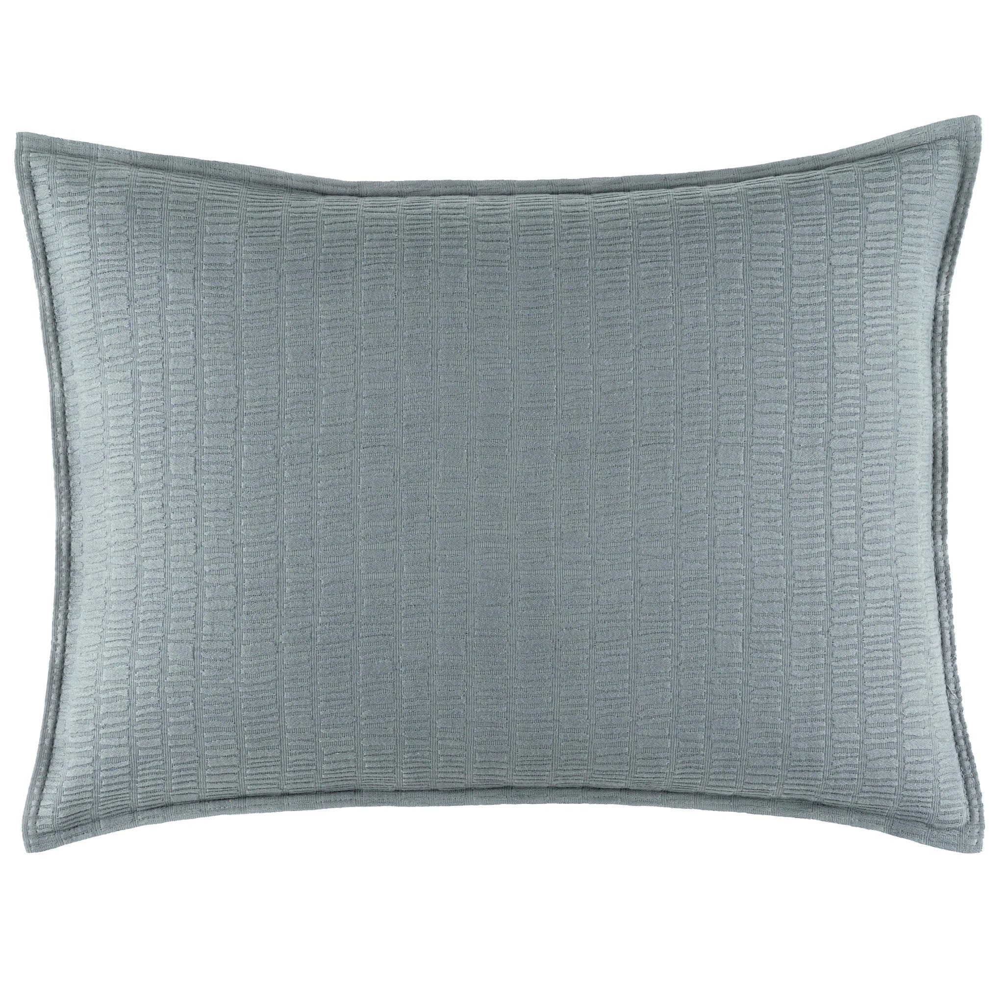 Roark Matelasse Sham | Pewter Blue - Image 4