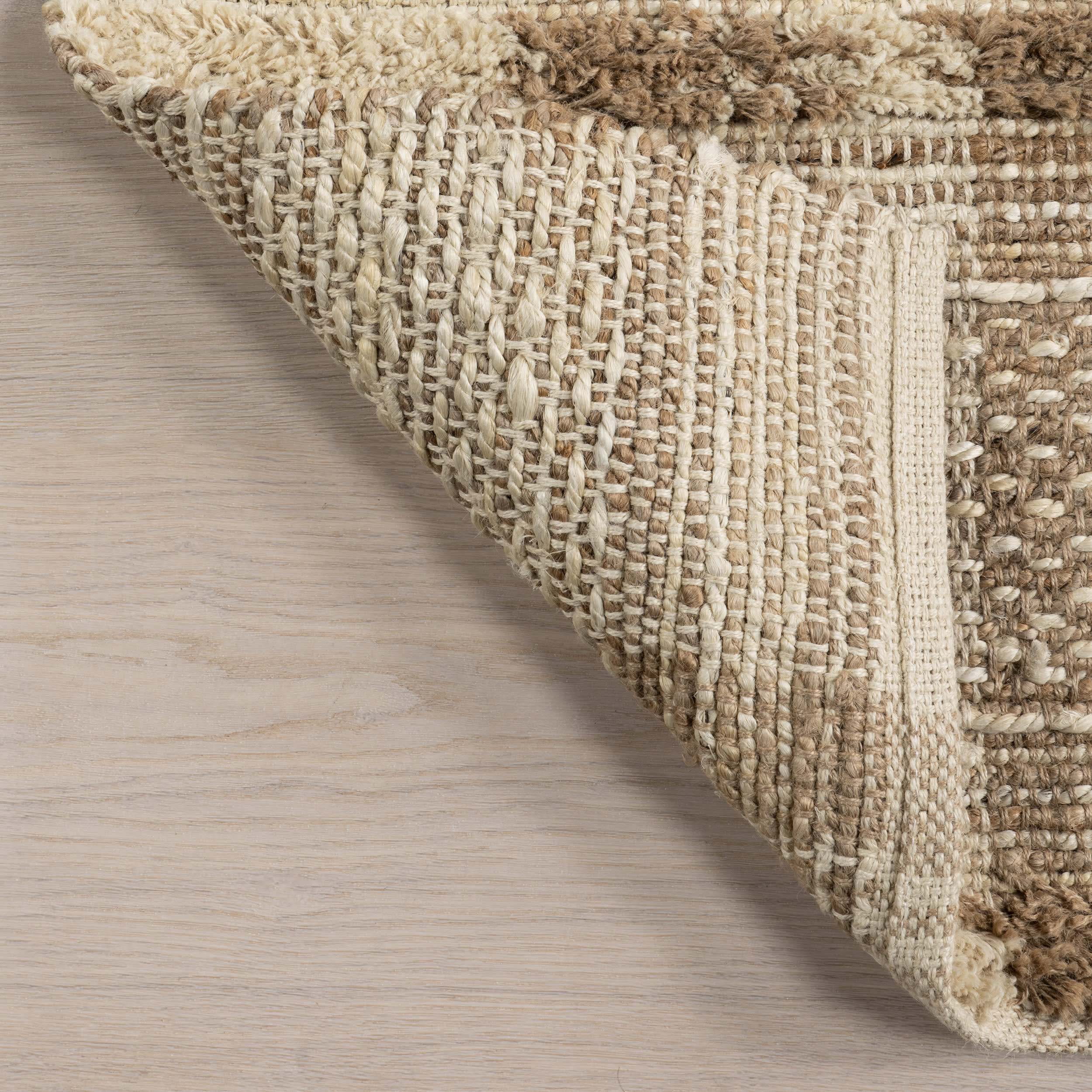 Roberta Rustic Plaid Rug | Natural - Image 6