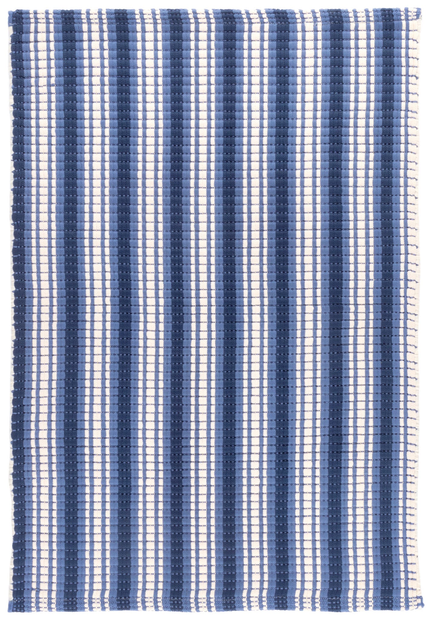 Rockland Stripe Handwoven Indoor/Outdoor Rug | Blue