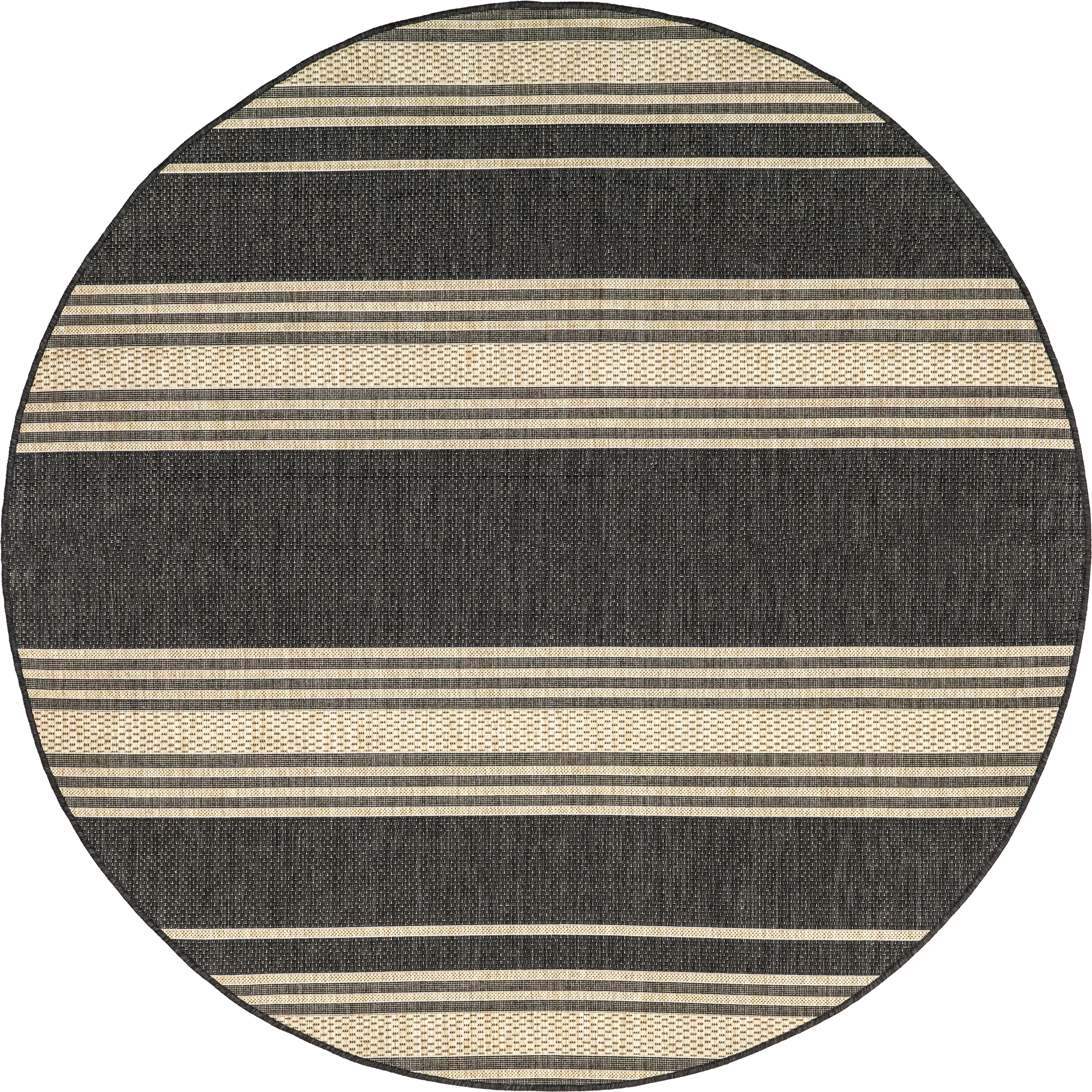 Romy Striped Indoor/Outdoor Rug | Charcoal