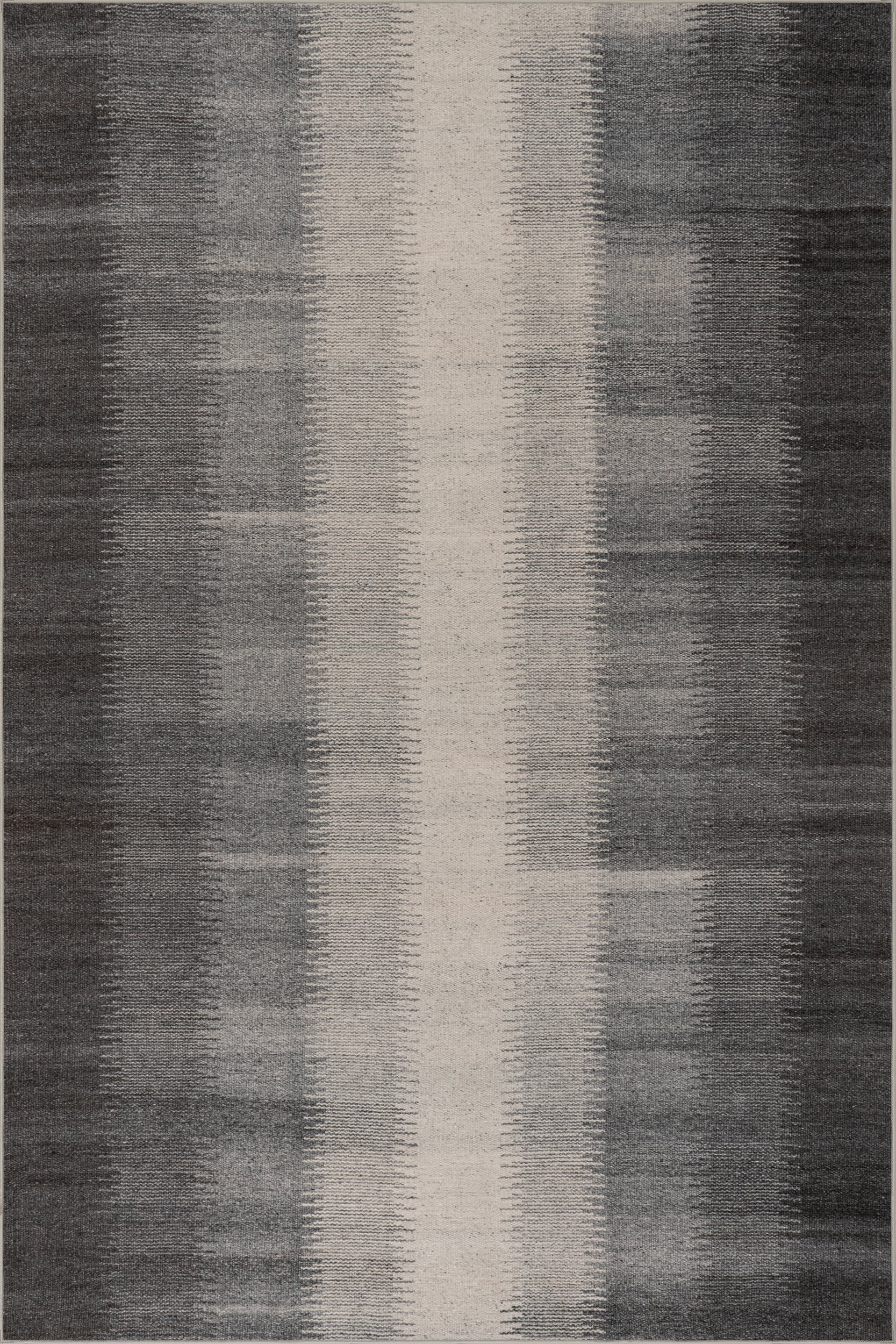Ronan Ikat Machine Washable Rug | Charcoal