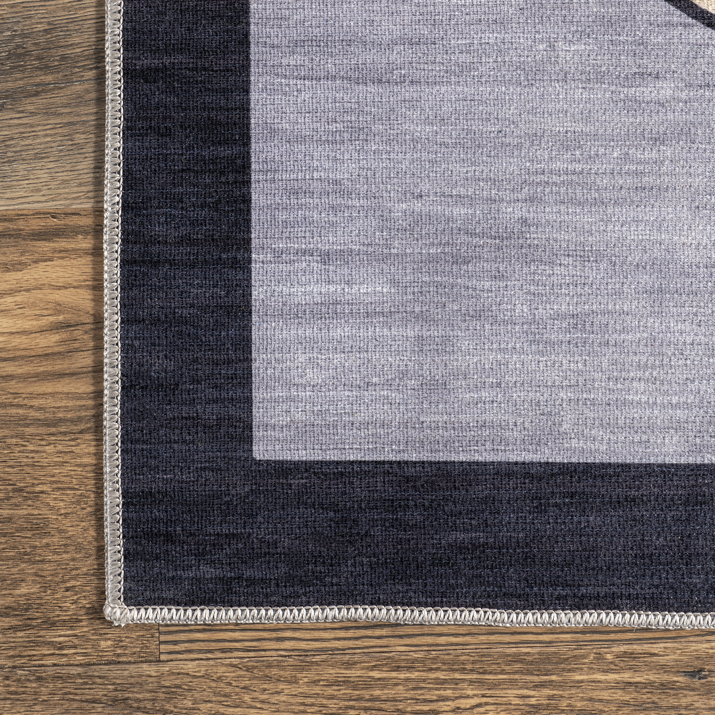 Rori Kids Cat Washable Rug | Navy - Image 3