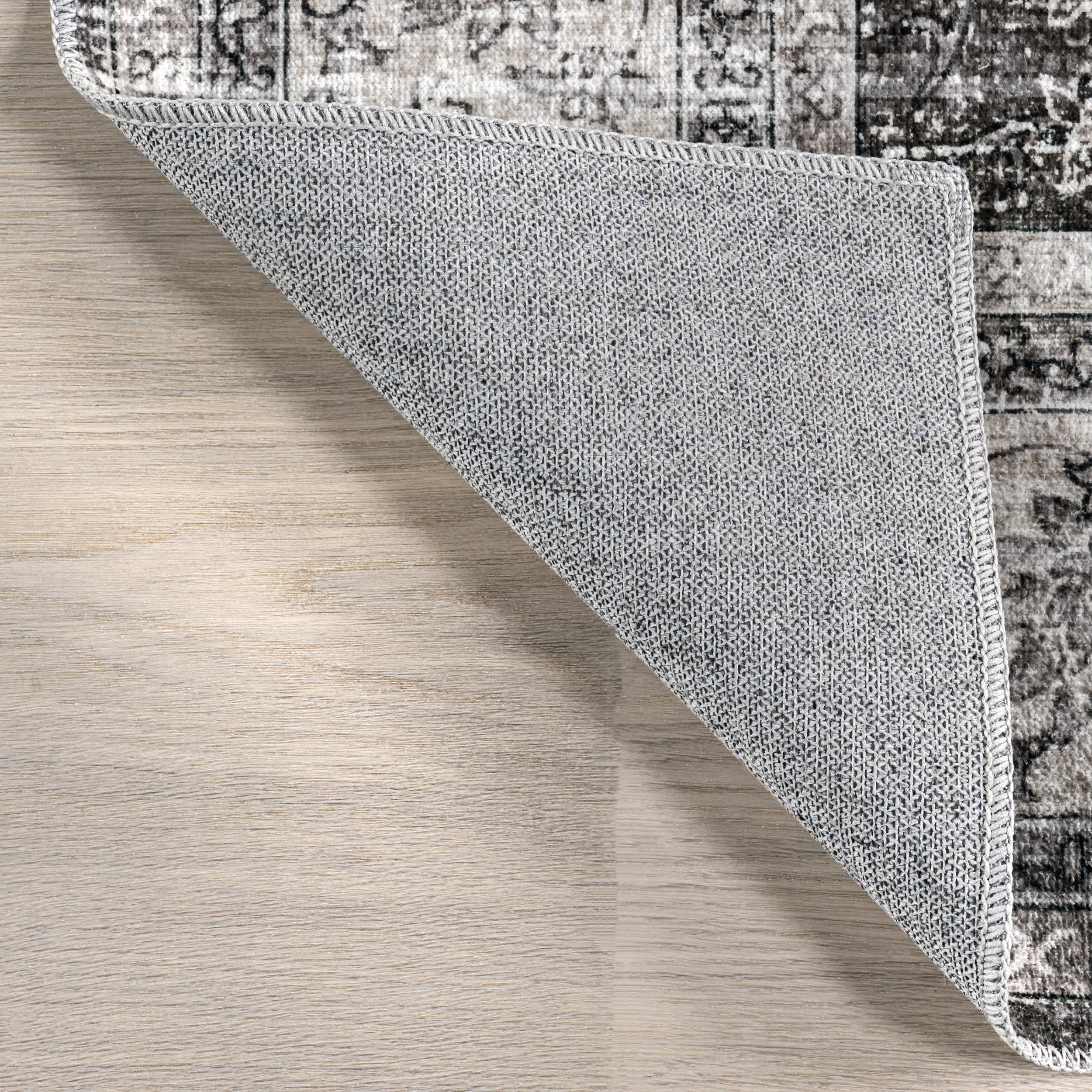 Rosewood Vintage Washable Rug | Ivory - Image 5