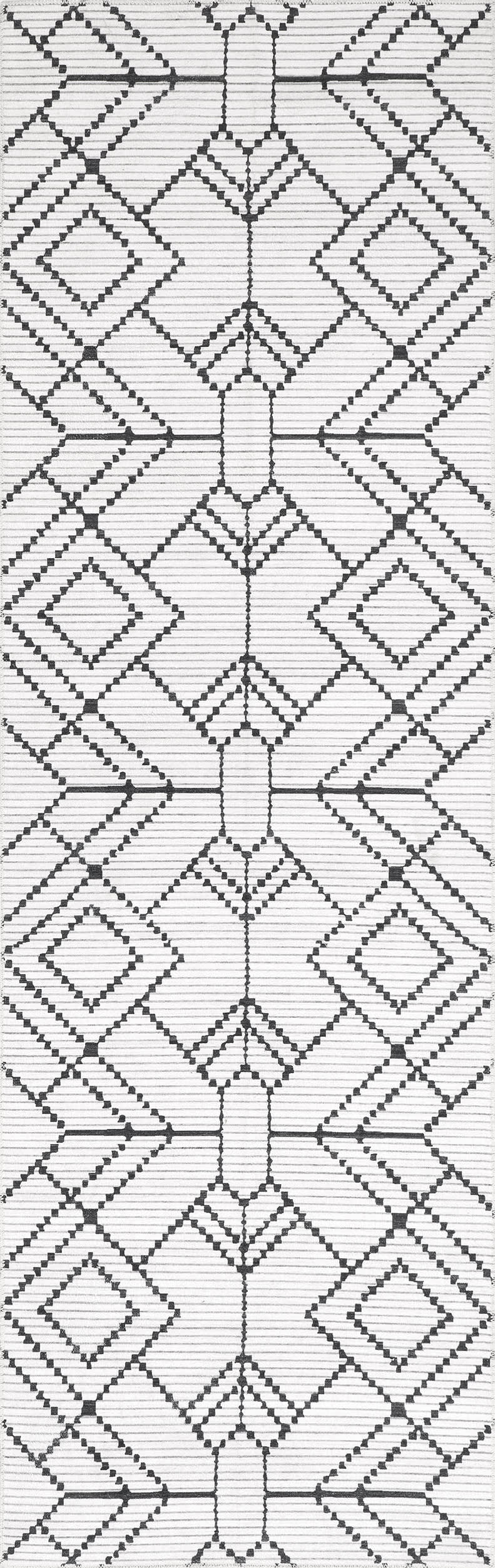 Roxanne Washable Geometric Rug | Ivory