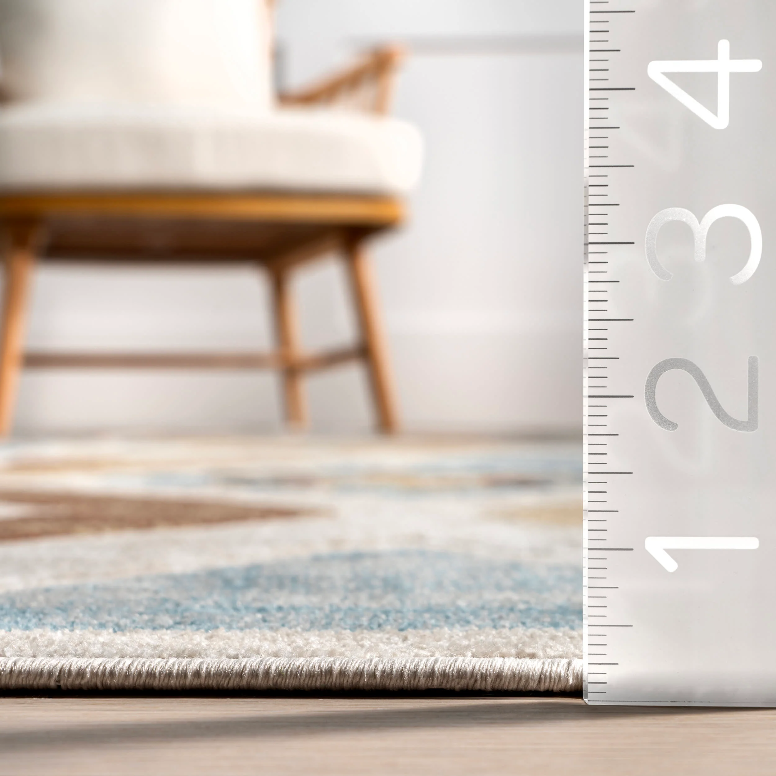 Rozie Kids Washable Colorful Rug | Blue Multicolor - Image 5