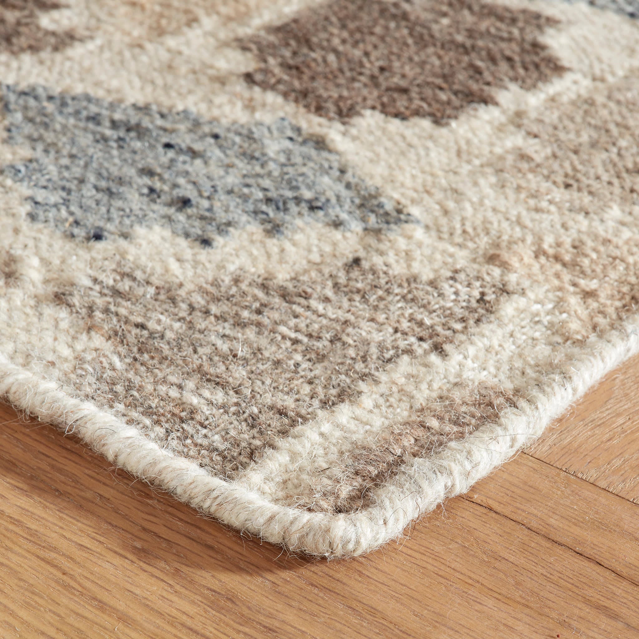 Rufus Stone Kilim Handwoven Wool Rug | Natural - Image 5