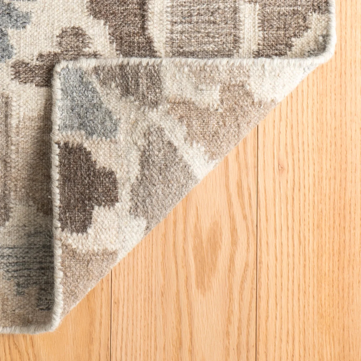 Rufus Stone Kilim Handwoven Wool Rug | Natural - Image 6