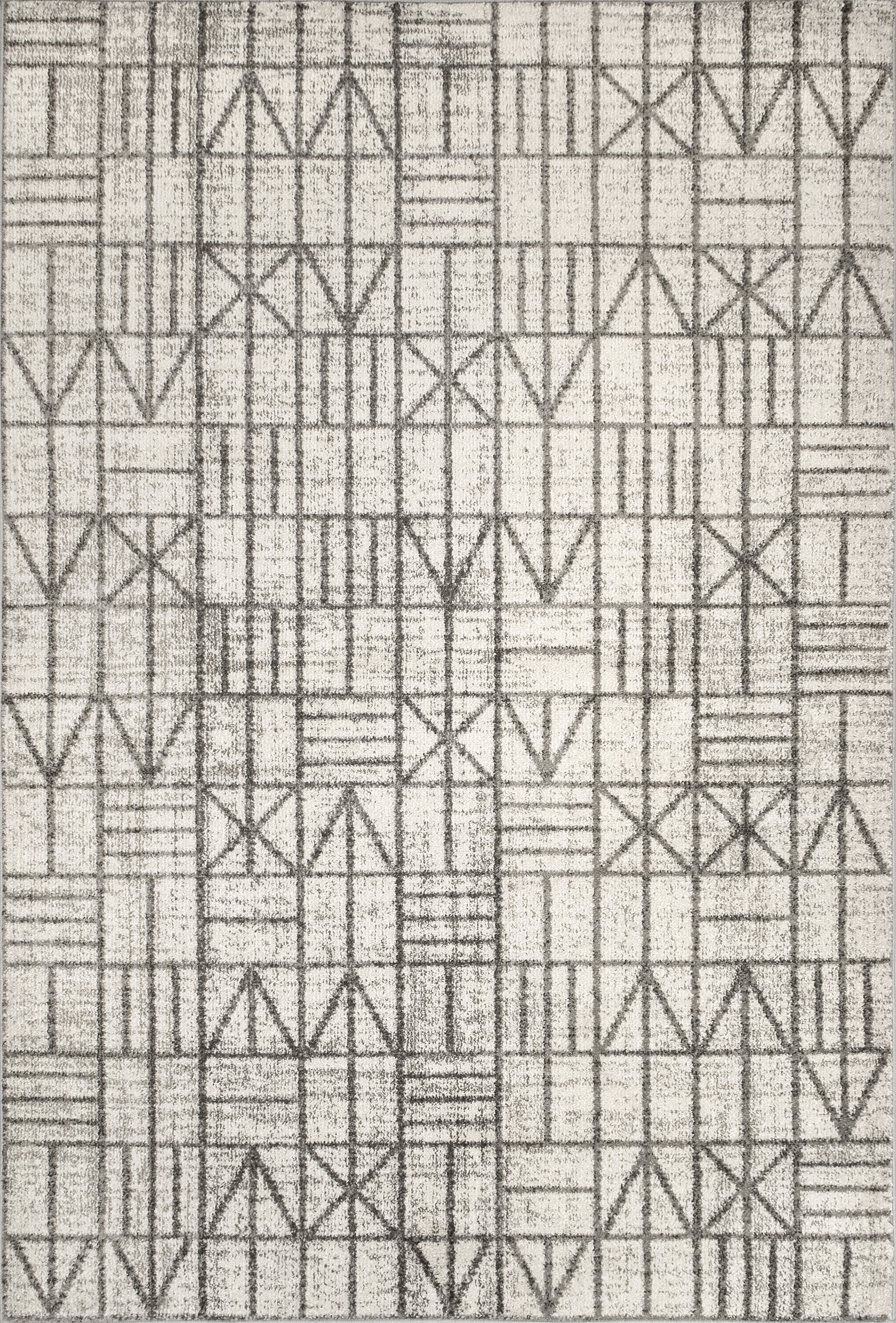 Runic Tiles Rug | Grey