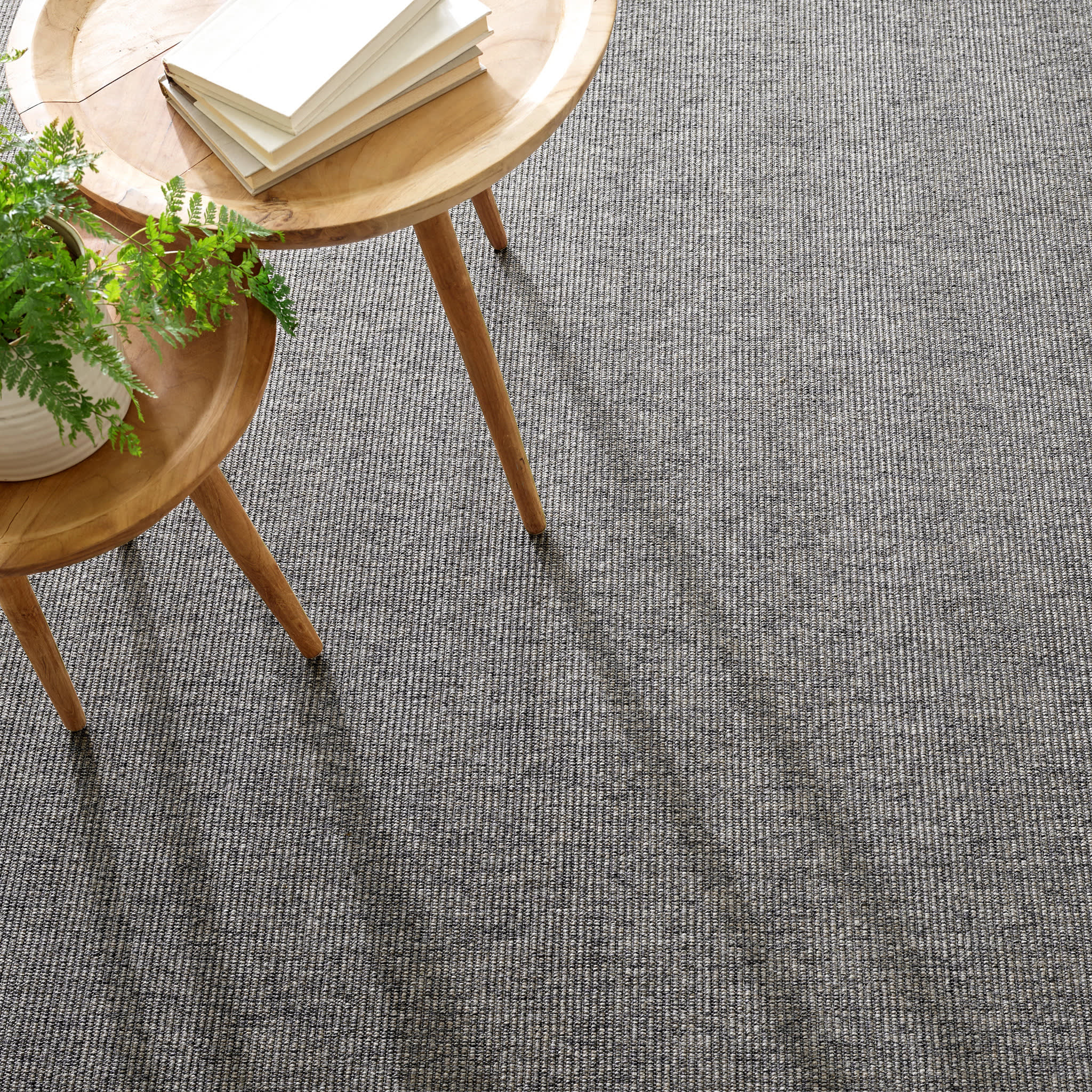 Russell Woven Indoor/Outdoor Custom Rug | Charcoal - Image 2