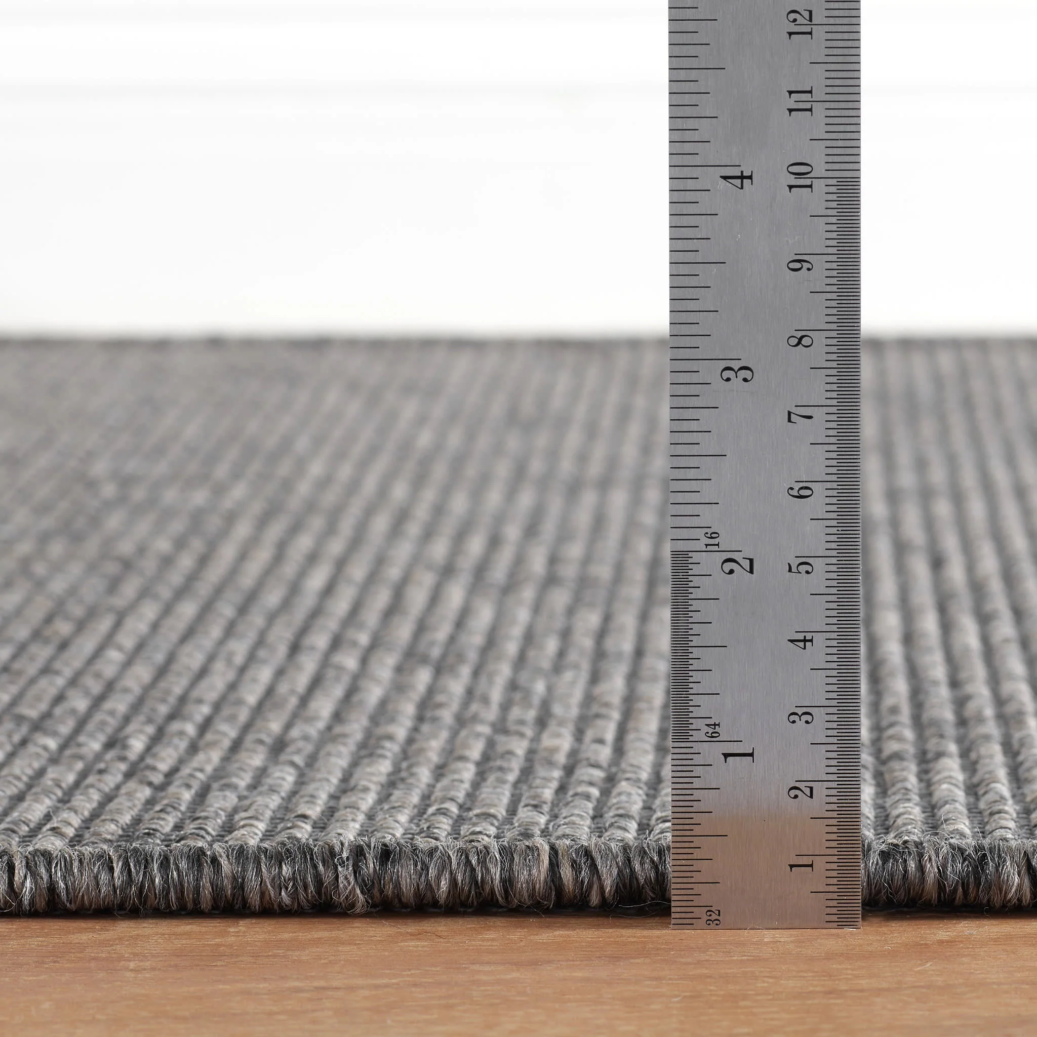Russell Woven Indoor/Outdoor Custom Rug | Charcoal - Image 3